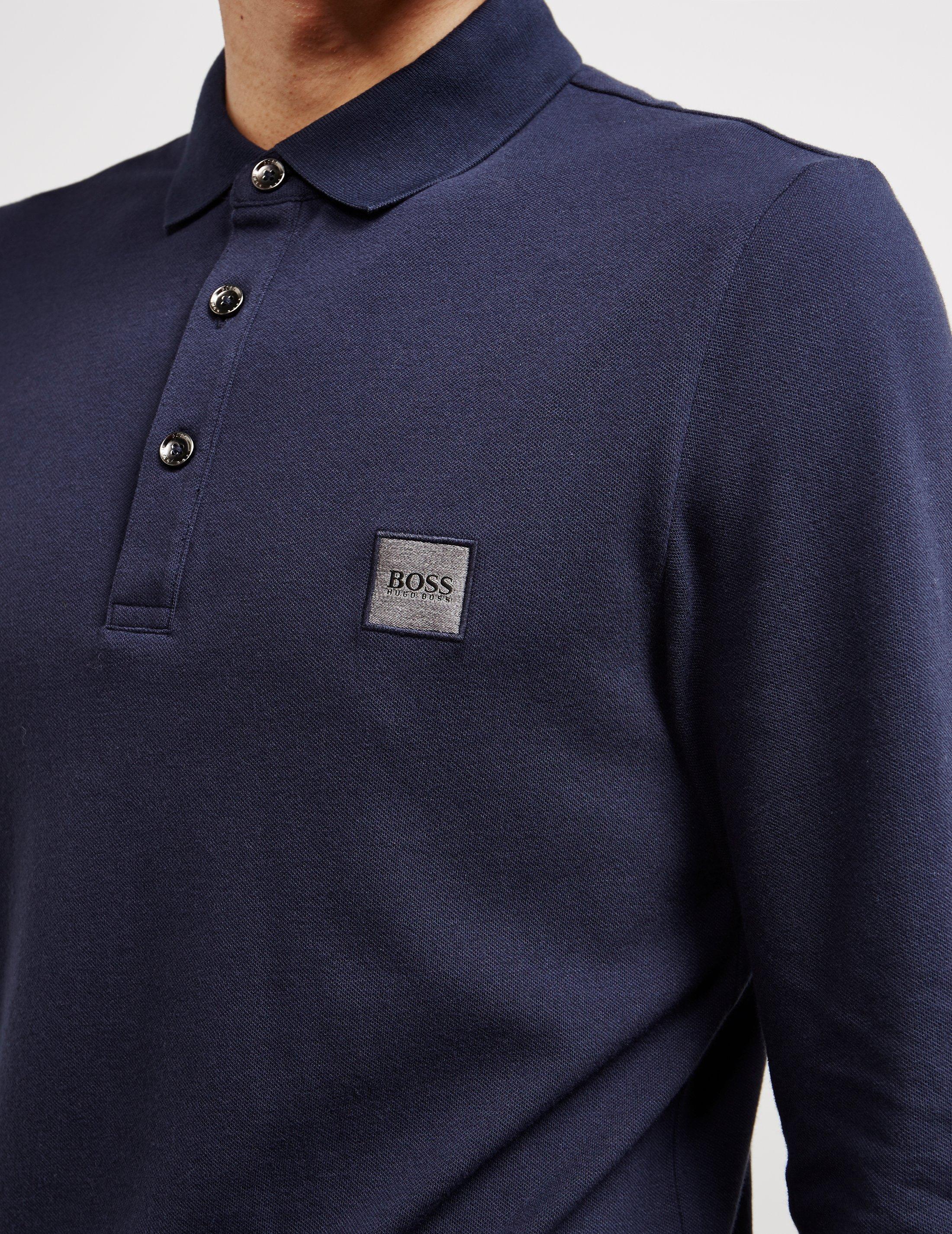 boss passerby long sleeve polo