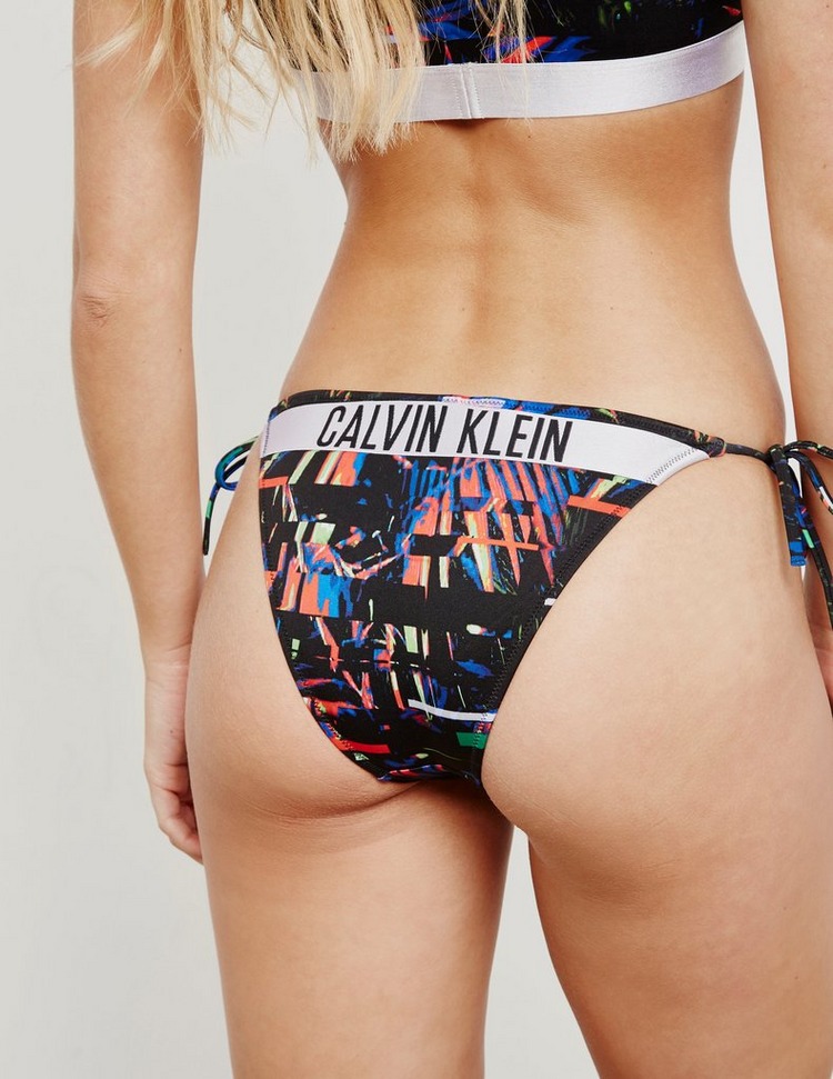 Calvin Klein Swim Cheeky String Bikini Bottoms Tessuti