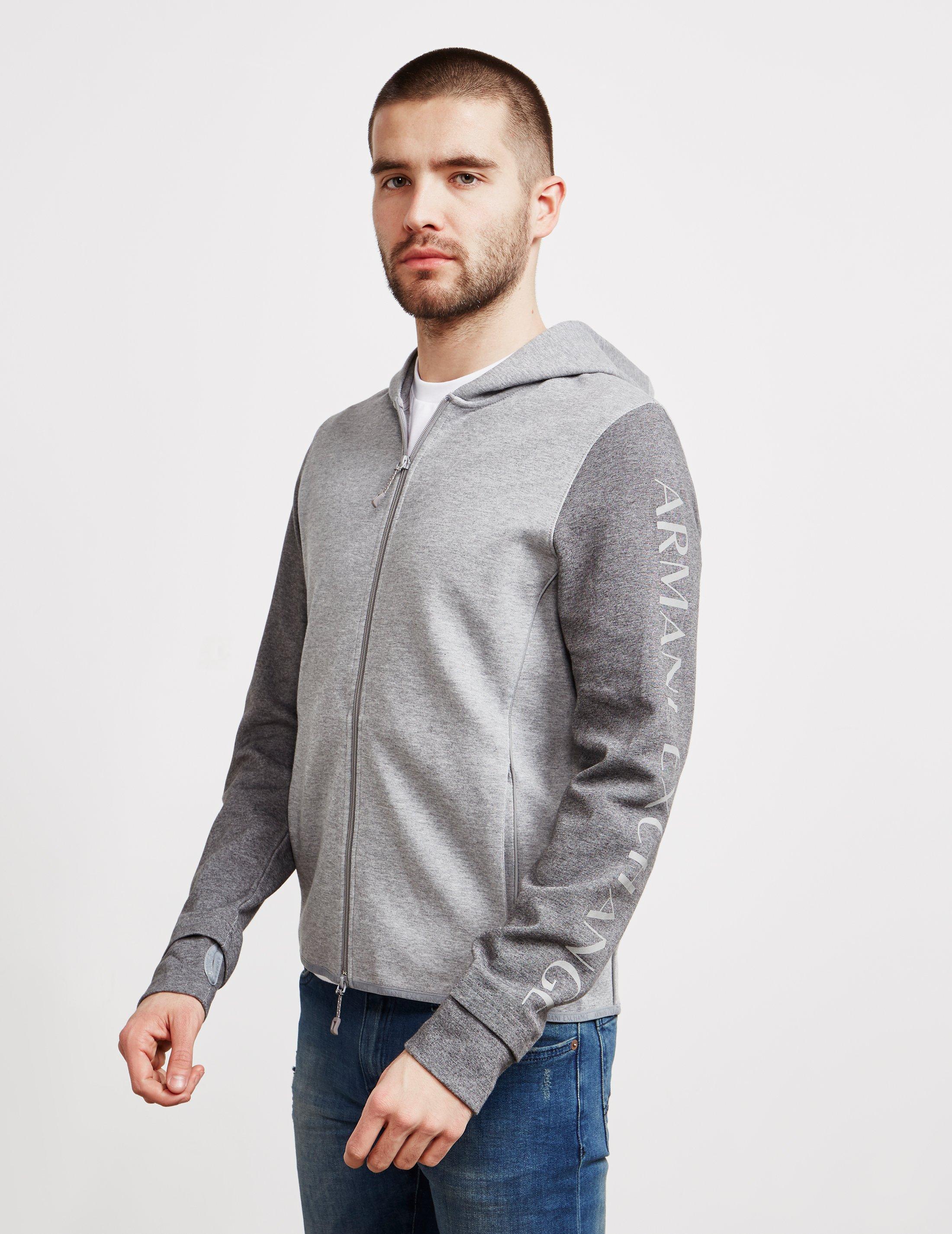 armani exchange reflective hoodie