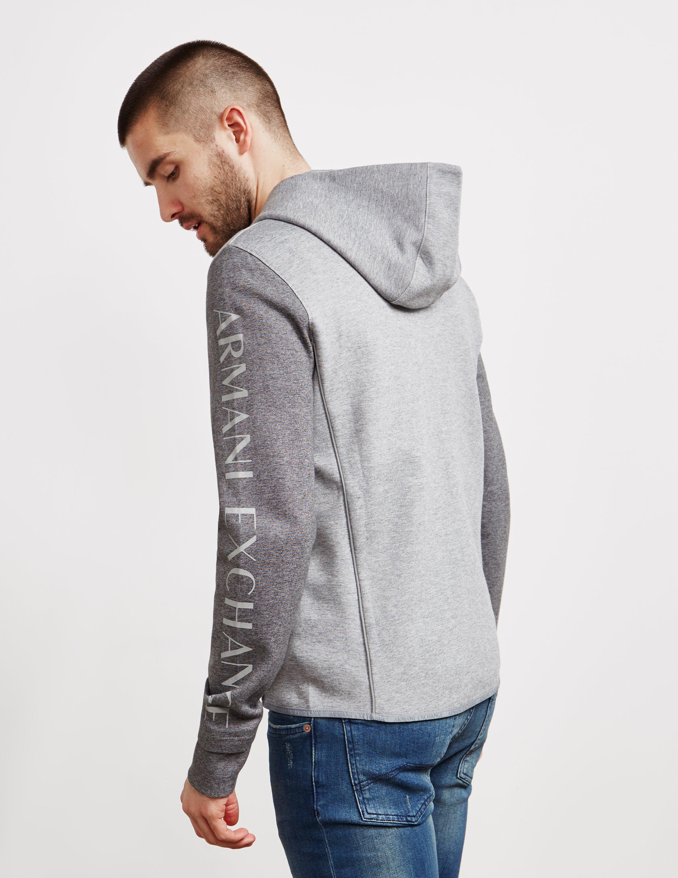 armani exchange reflective hoodie