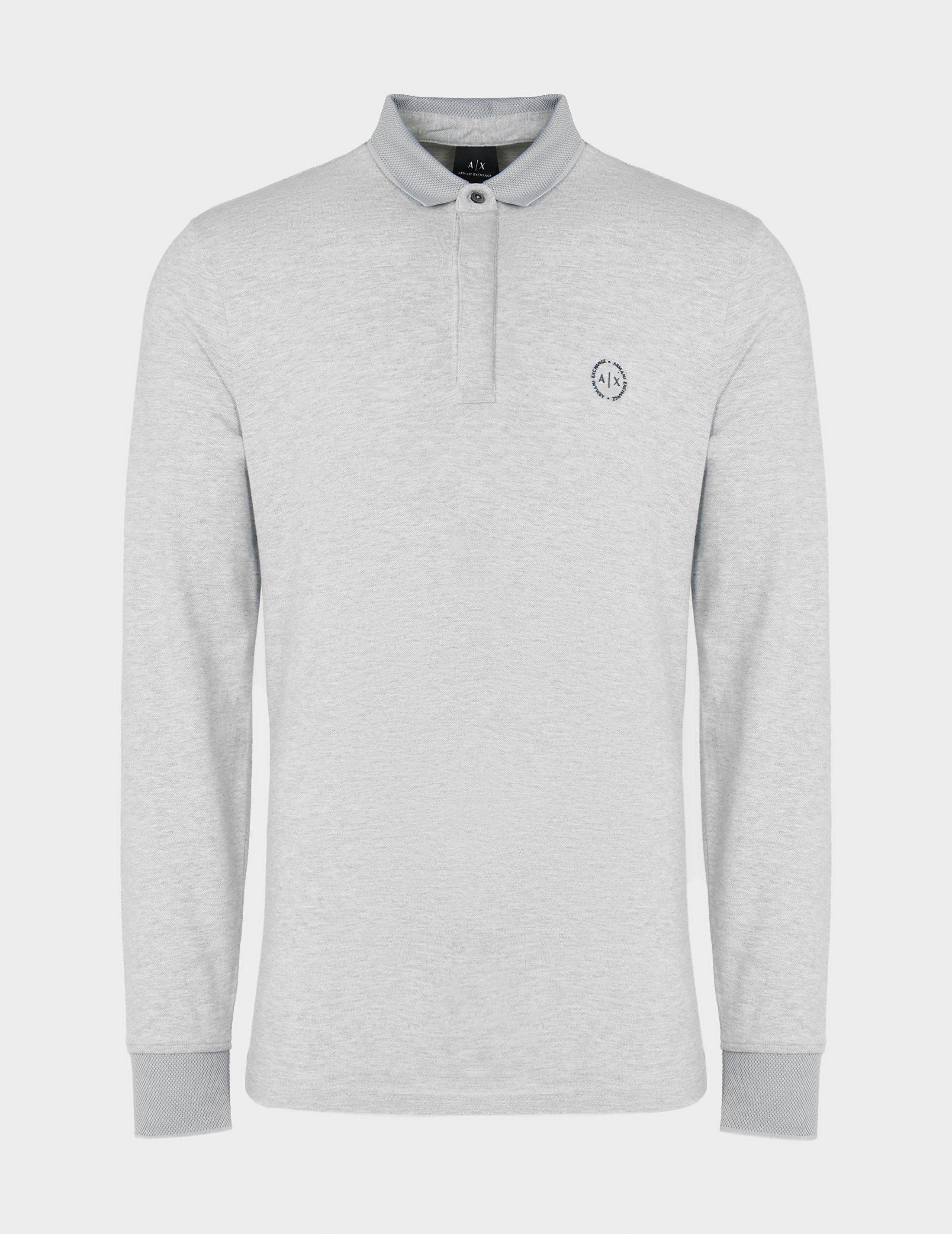 armani exchange long sleeve polo