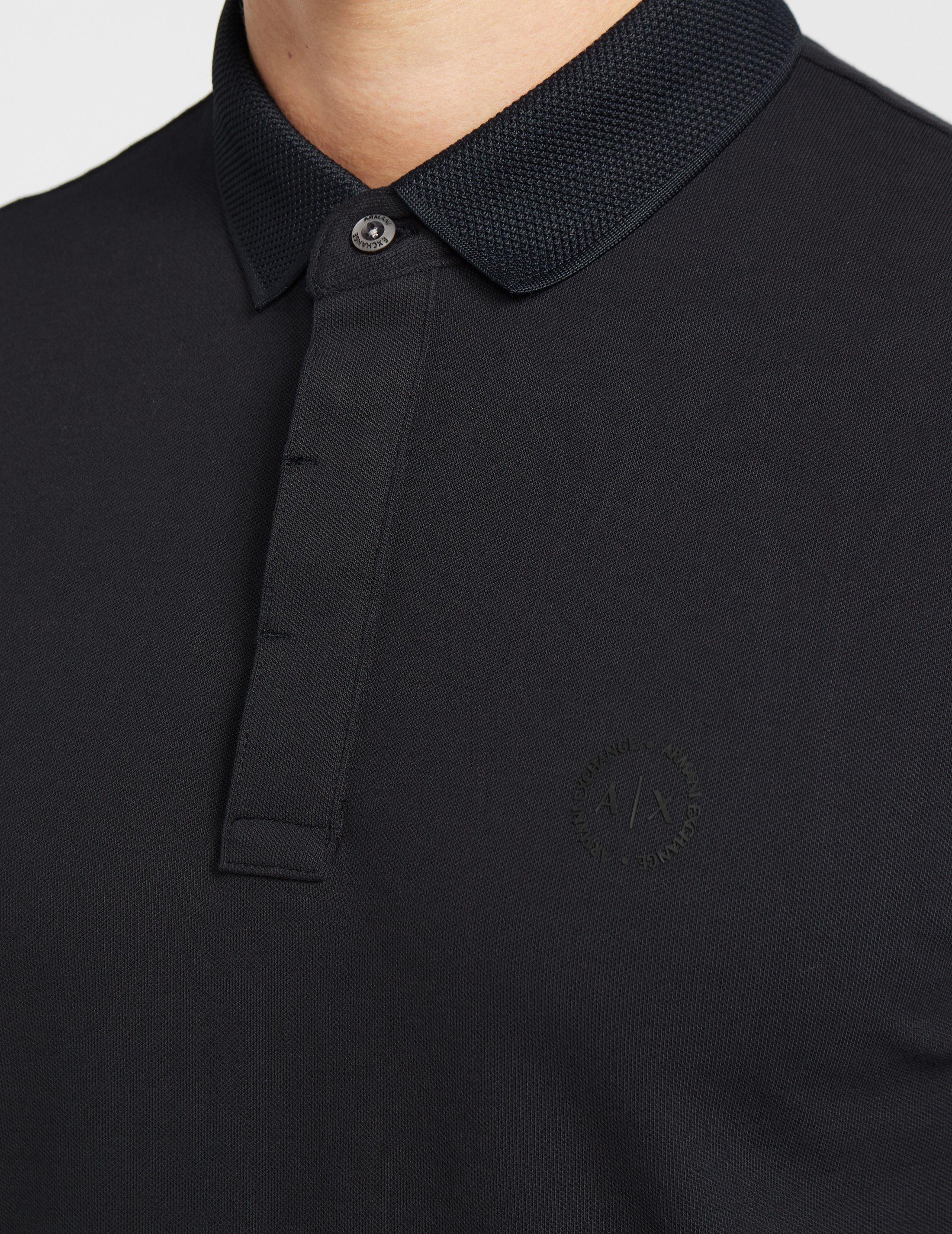 armani exchange long sleeve polo