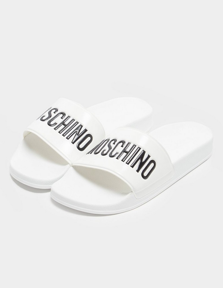 Love Moschino Logo Strap Slides | Tessuti
