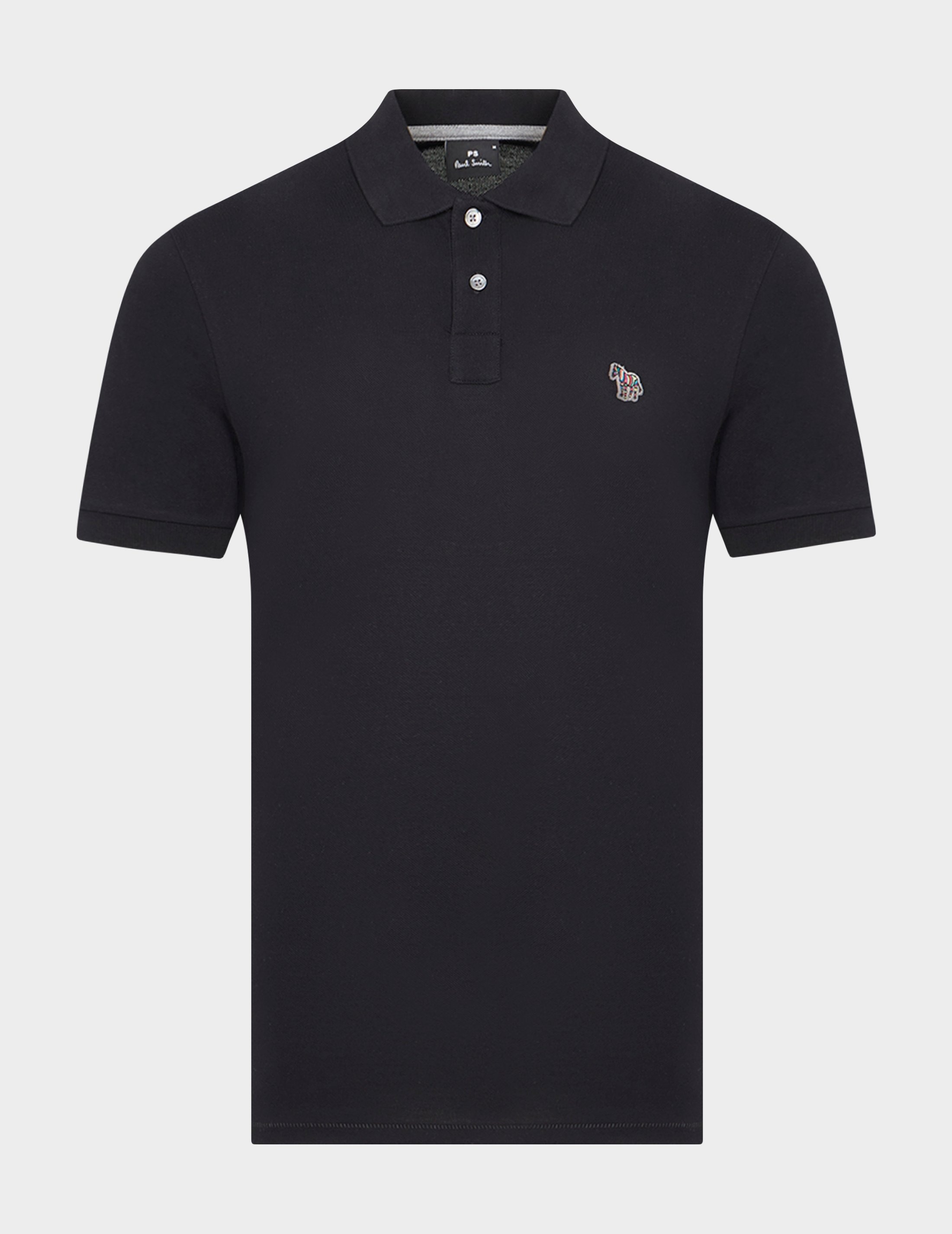Black PS Paul Smith Zebra Short Sleeve Polo Shirt | Tessuti