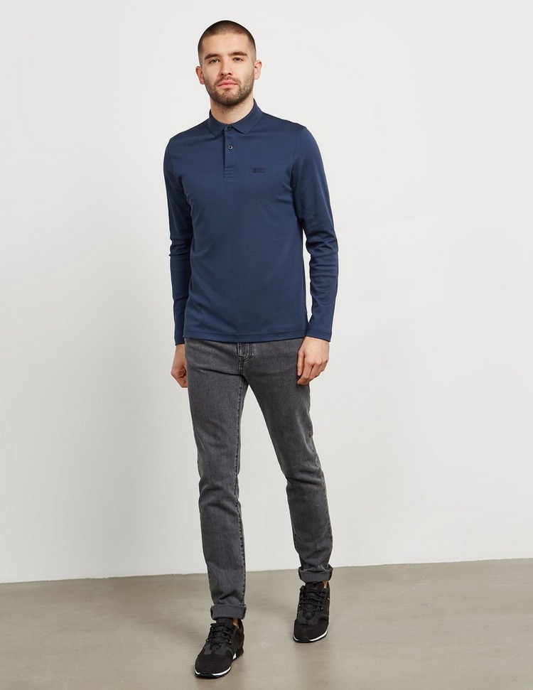 BOSS Pirol Long Sleeve Polo Shirt Tessuti