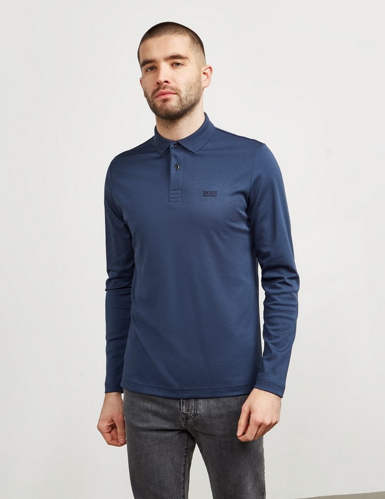BOSS Pirol Long Sleeve Polo Shirt Tessuti
