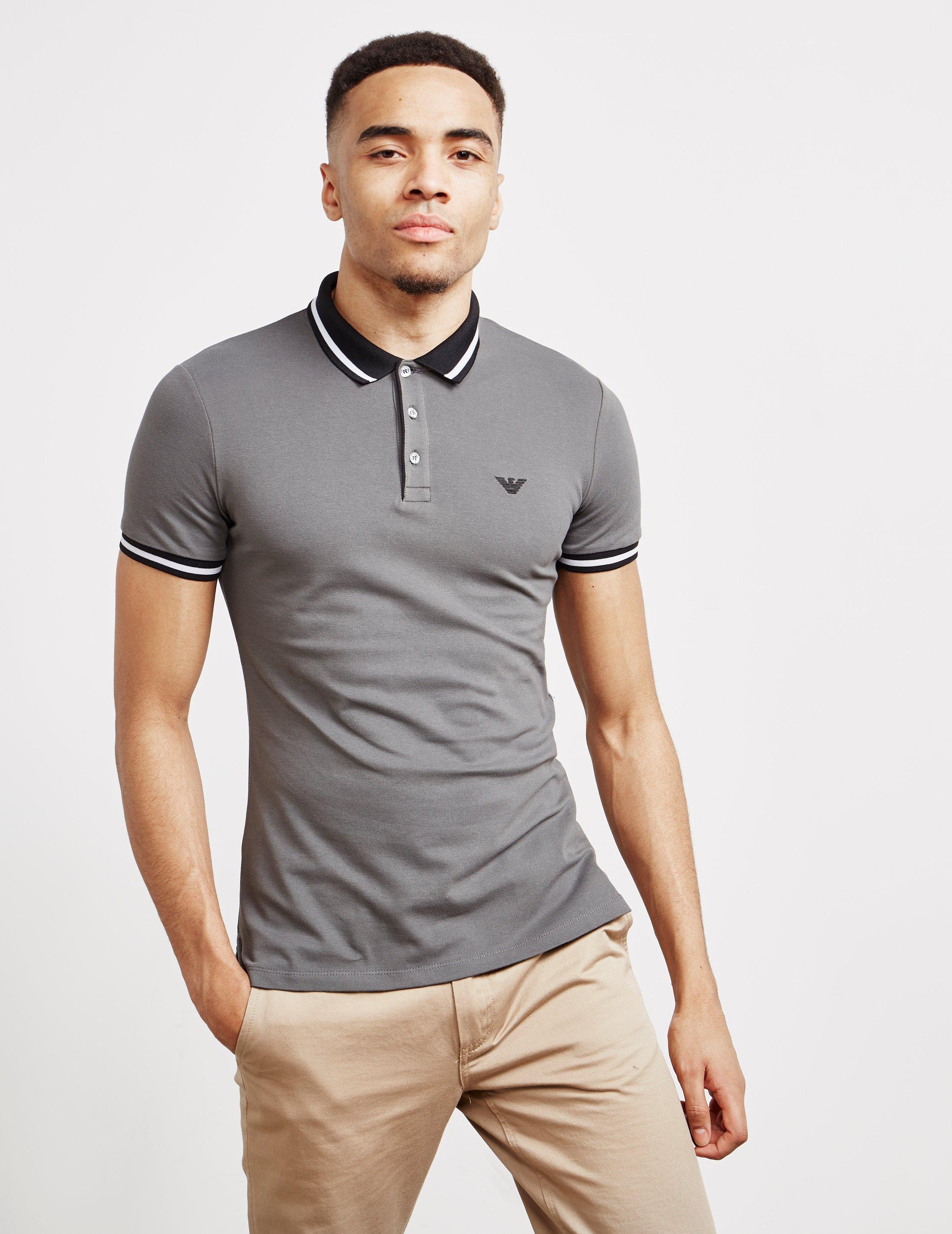 grey dress pants with polo shirt