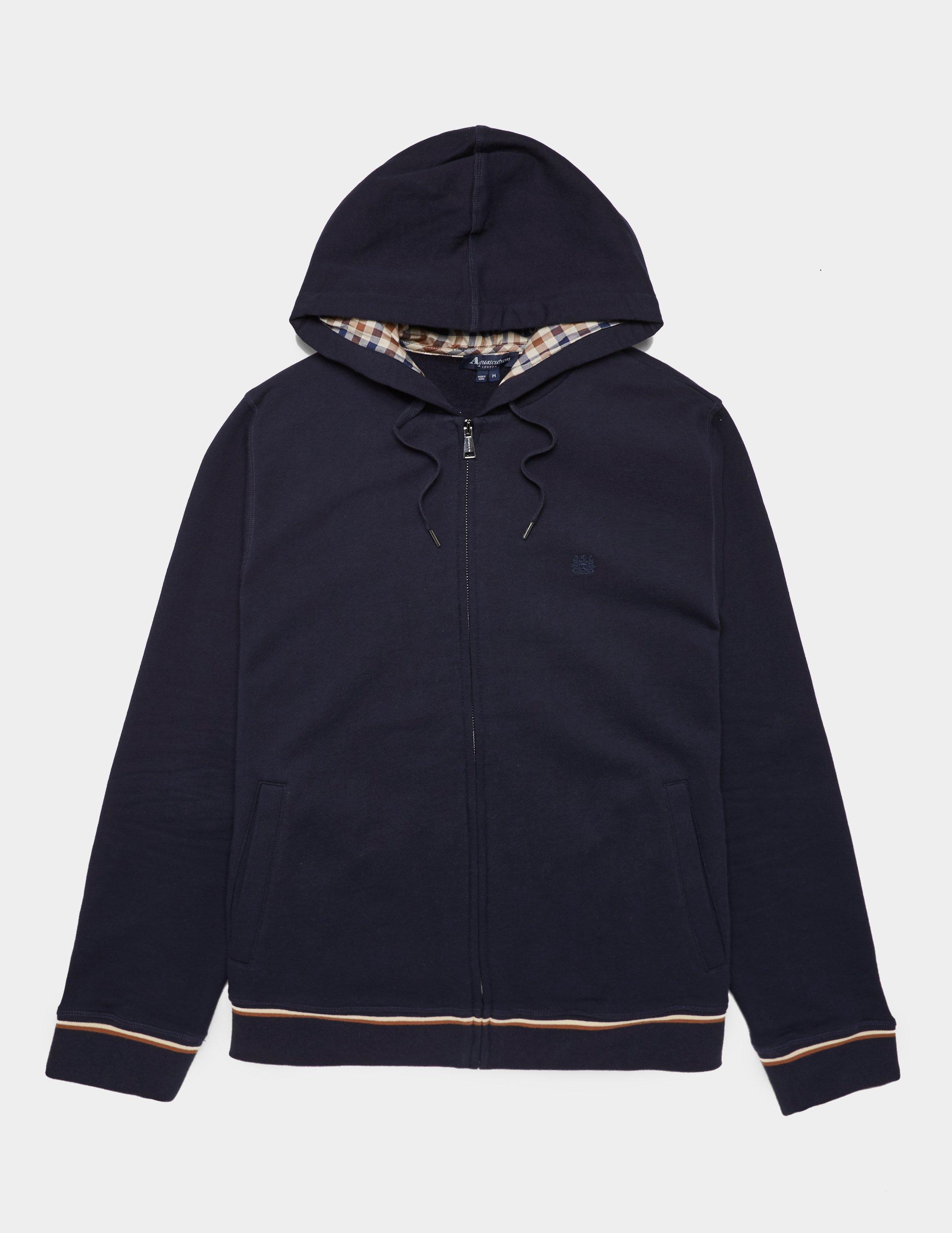 aquascutum hoodie navy