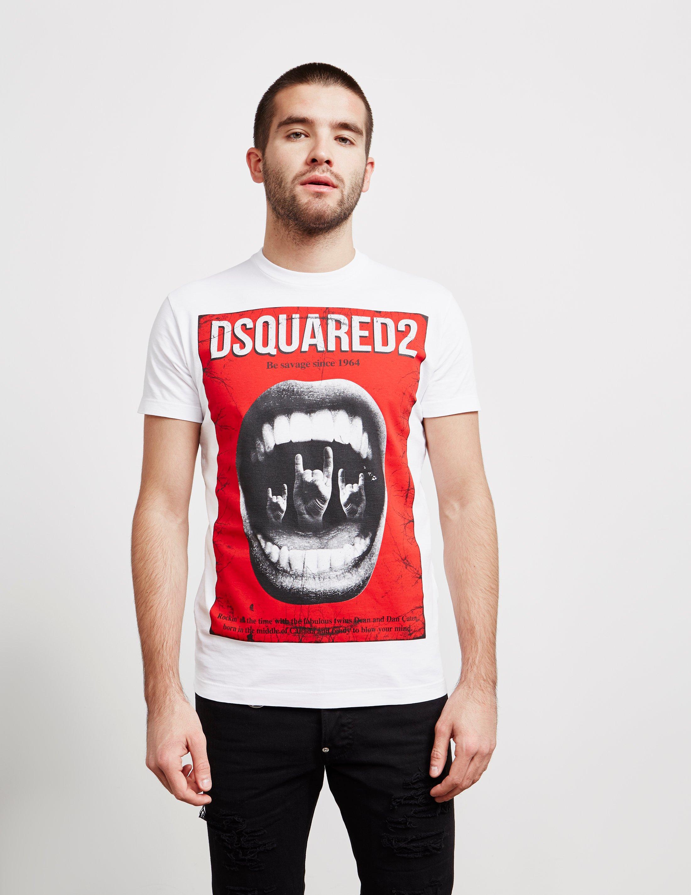 dsquared mouth t shirt