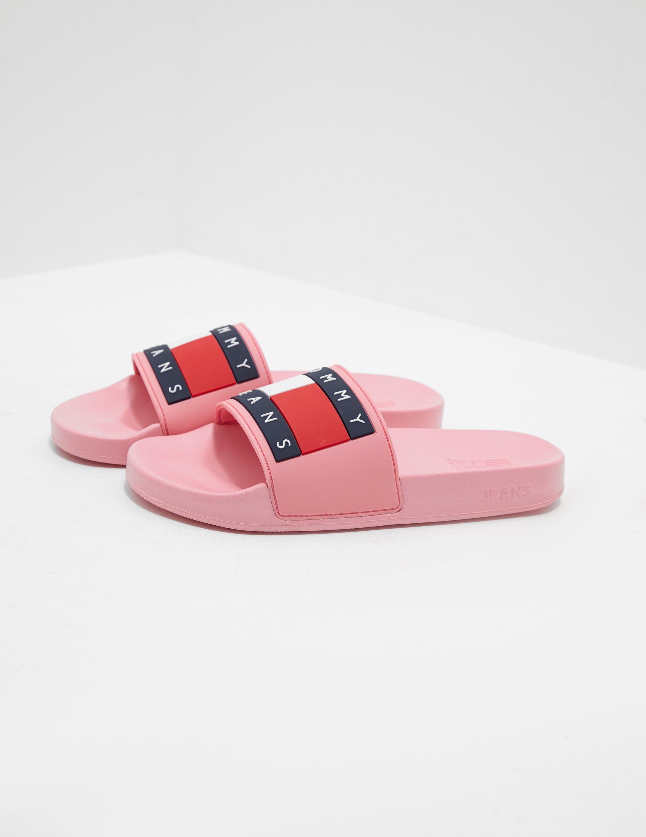 tommy jeans flag slides women's