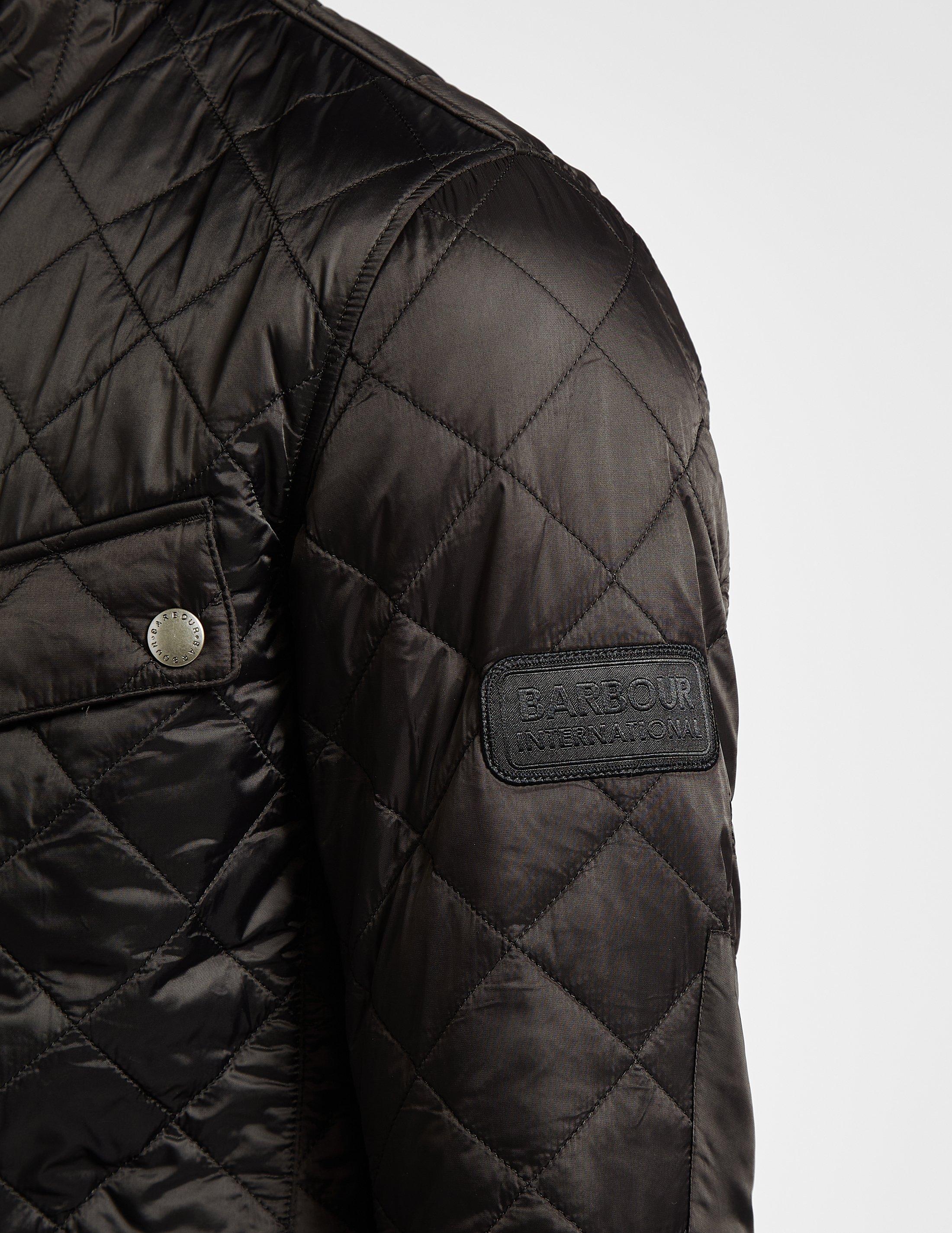 barbour ariel quilted jacket black