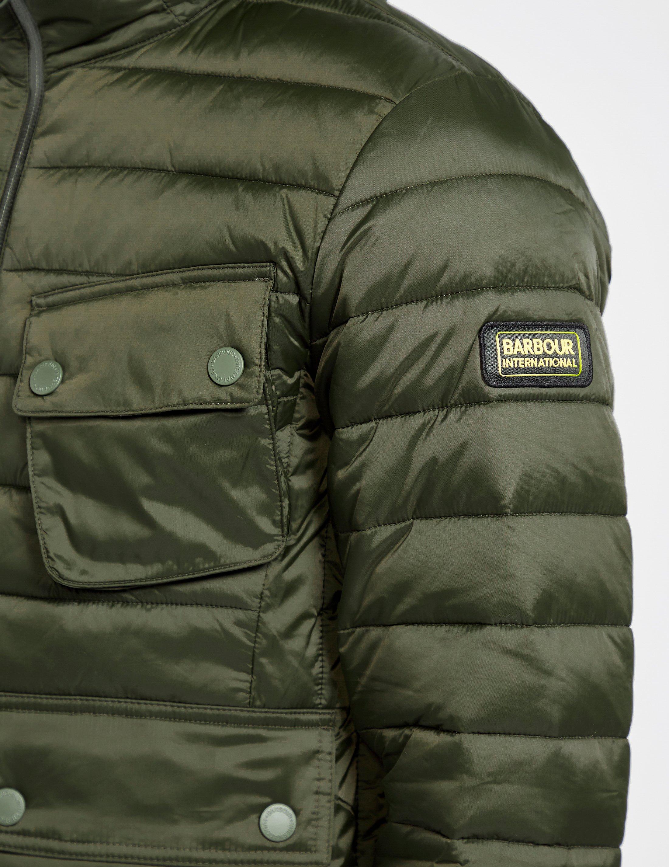 barbour ouston jacket green