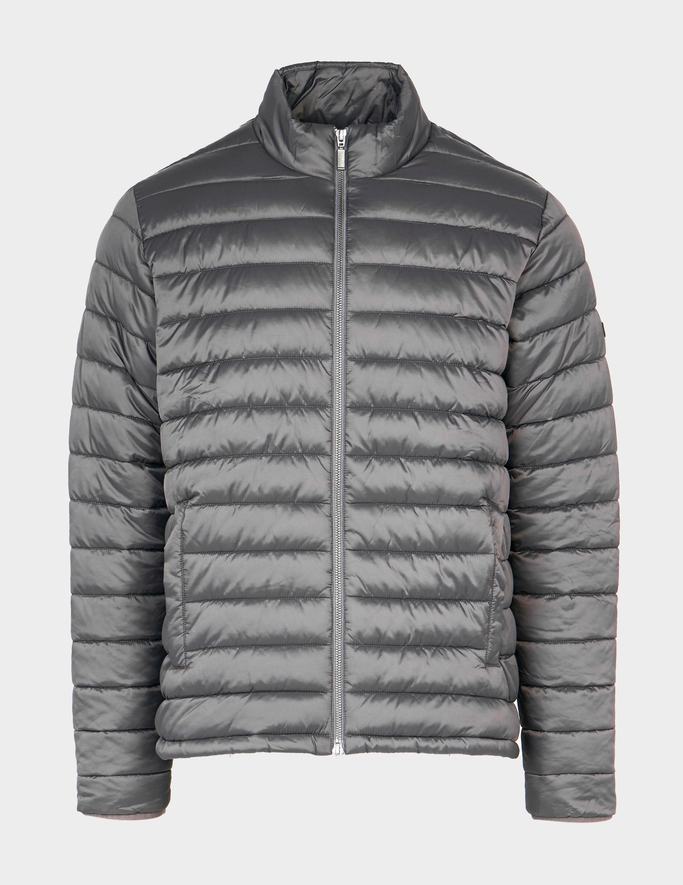 barbour international impeller quilted jacket grey