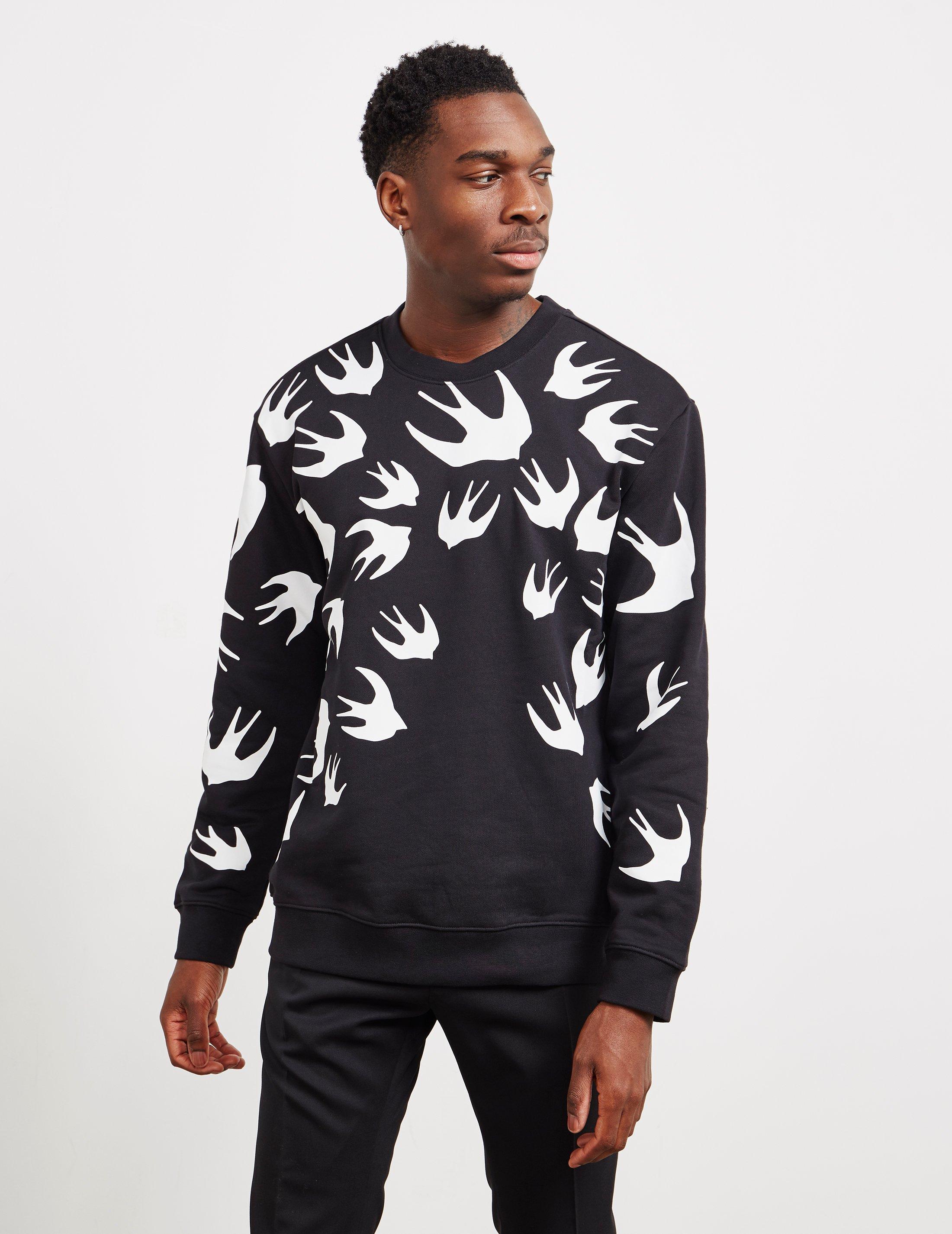 alexander mcqueen men's swallow sweatshirt