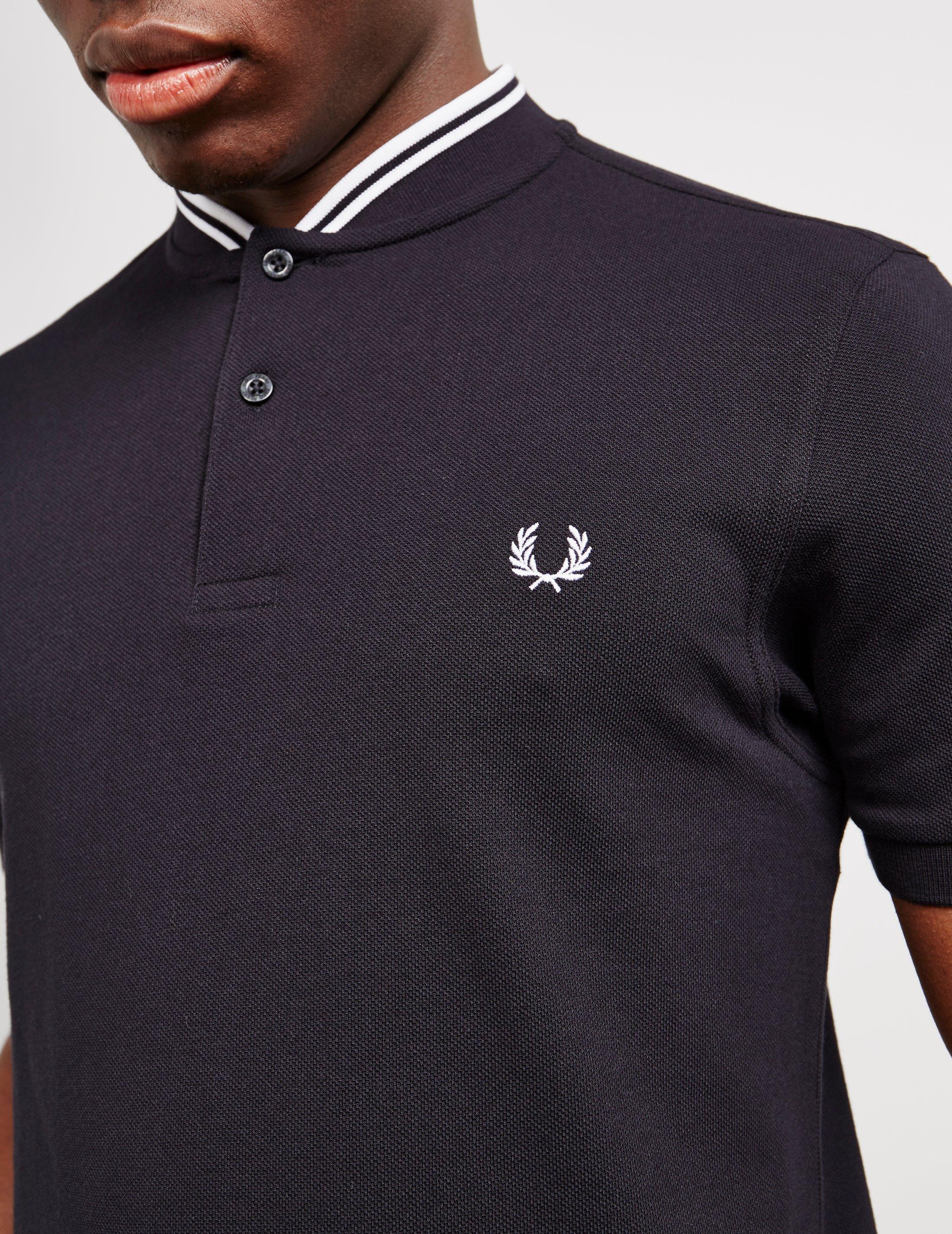 fred perry bomber neck polo shirt