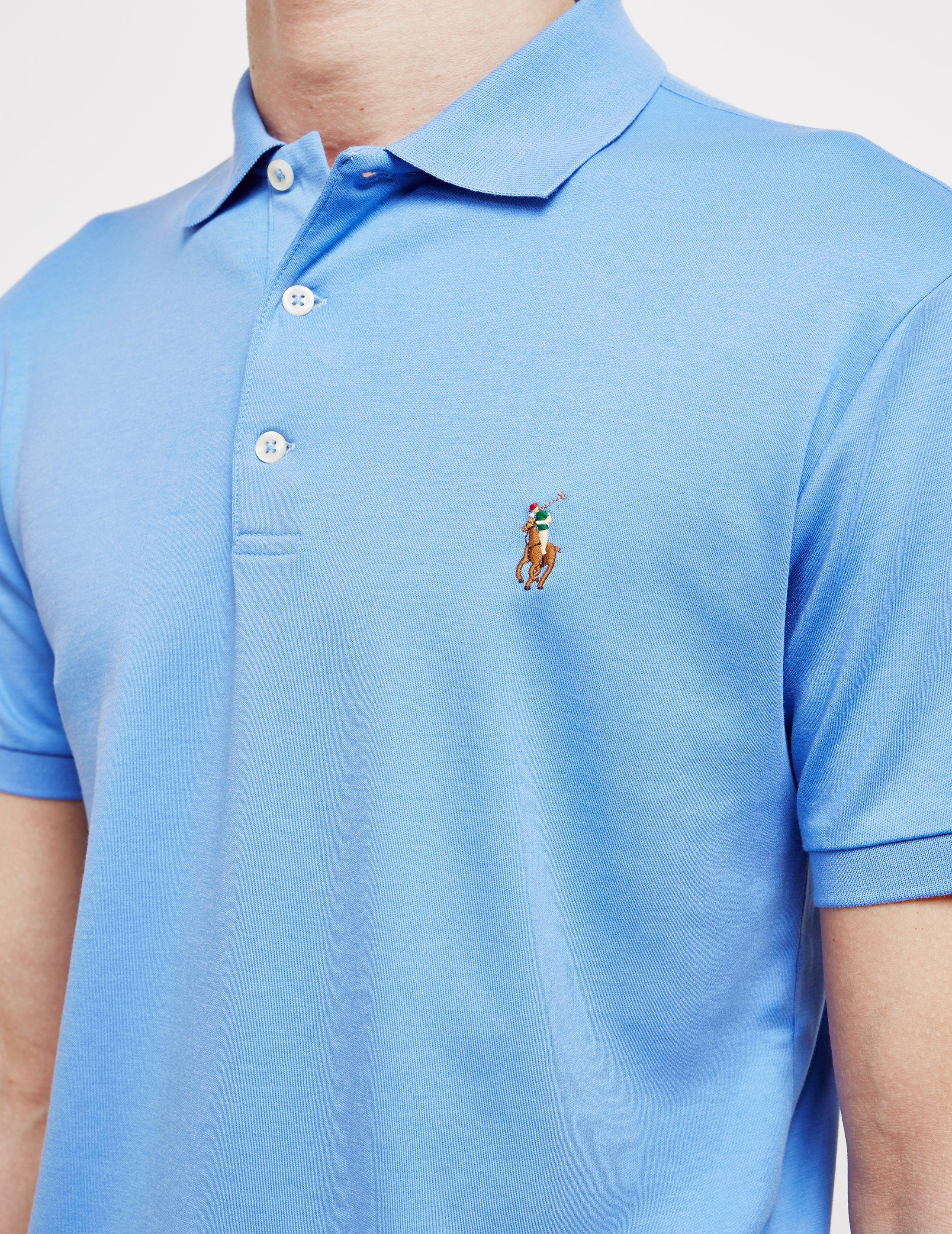 sky blue ralph lauren polo shirt