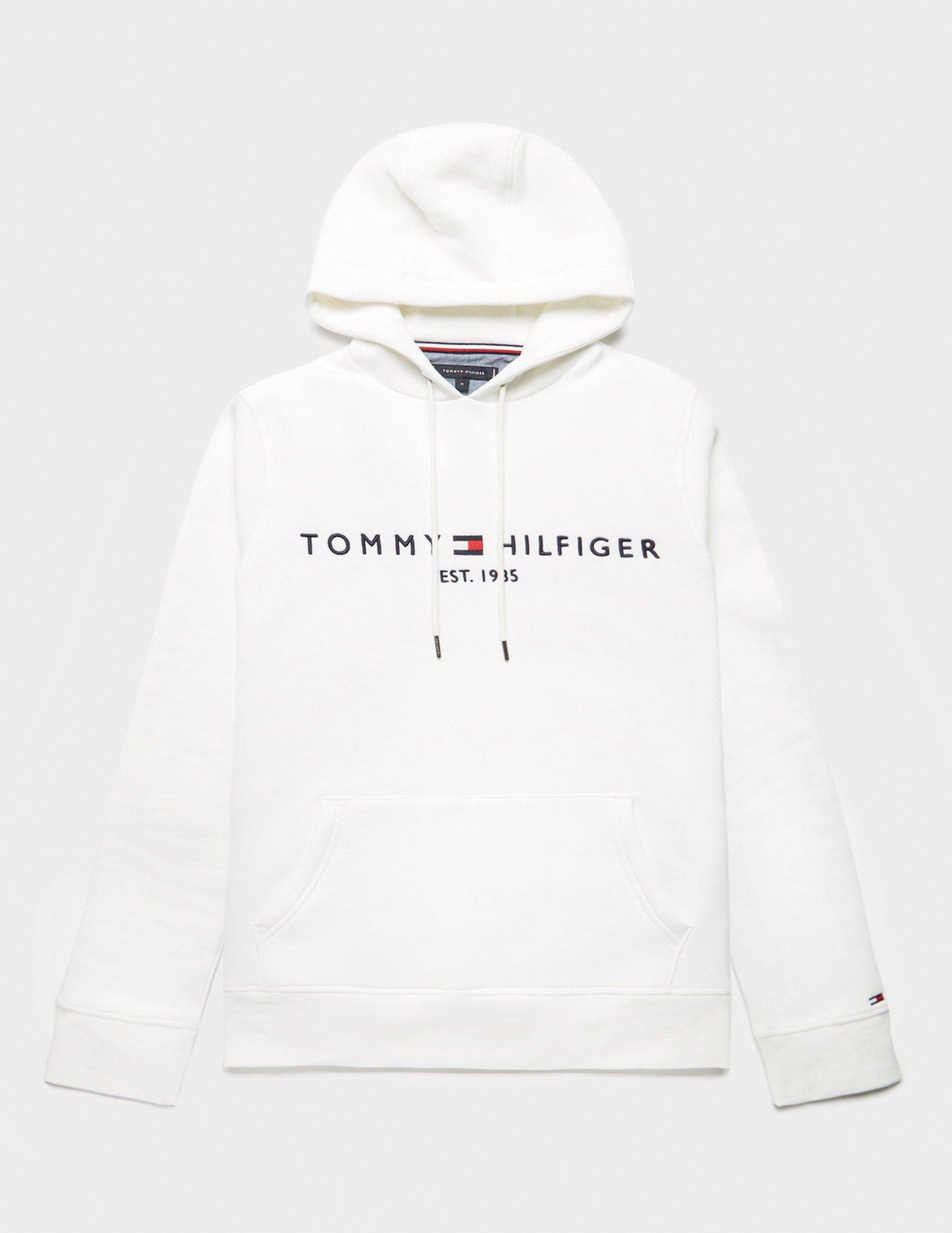 tommy hilfiger white hoodie mens