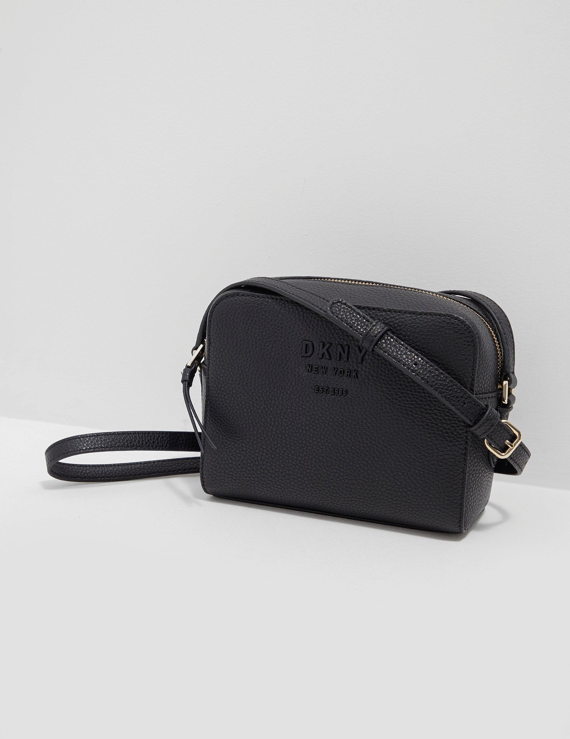 dkny camera bag black