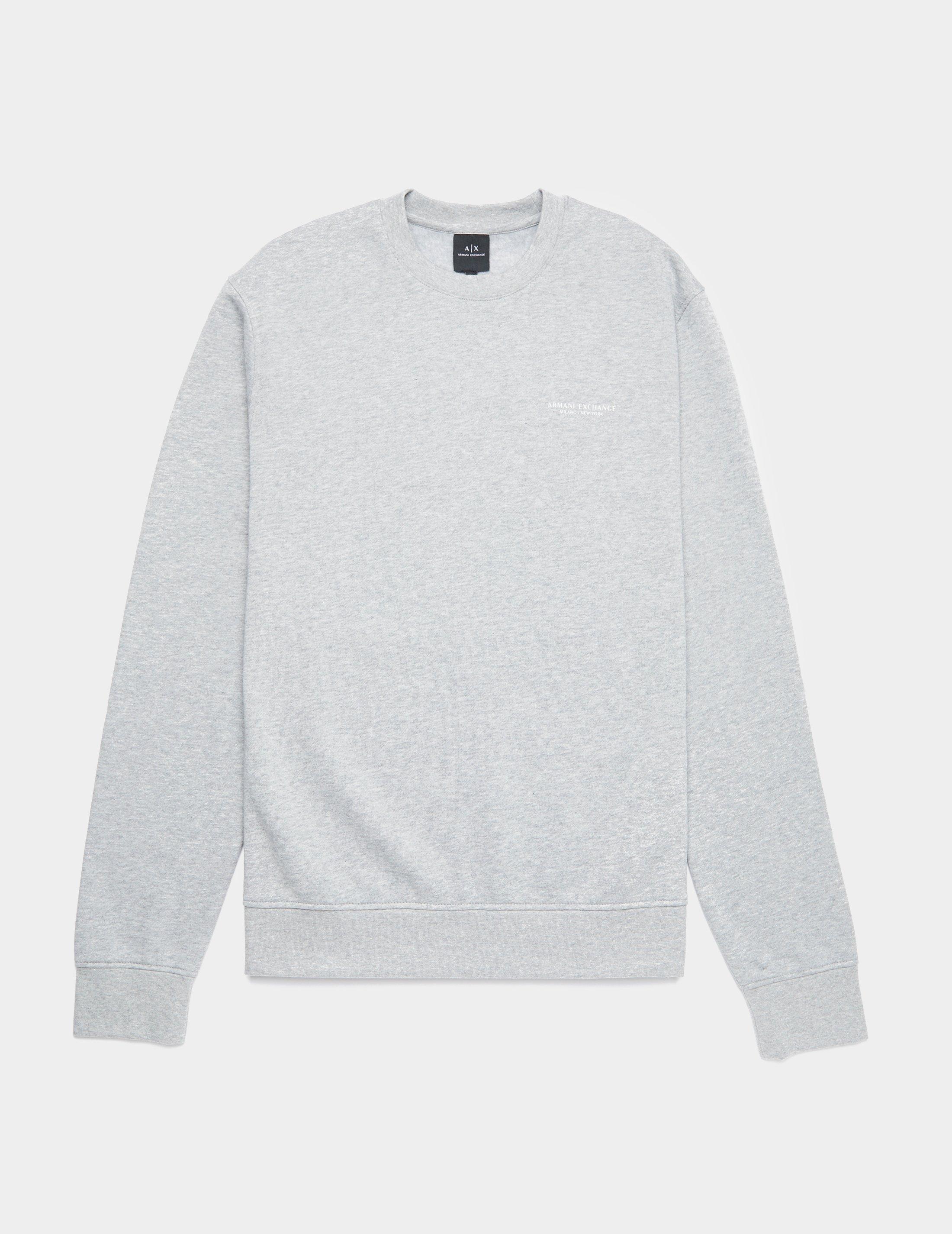 armani exchange grey sweatshirt