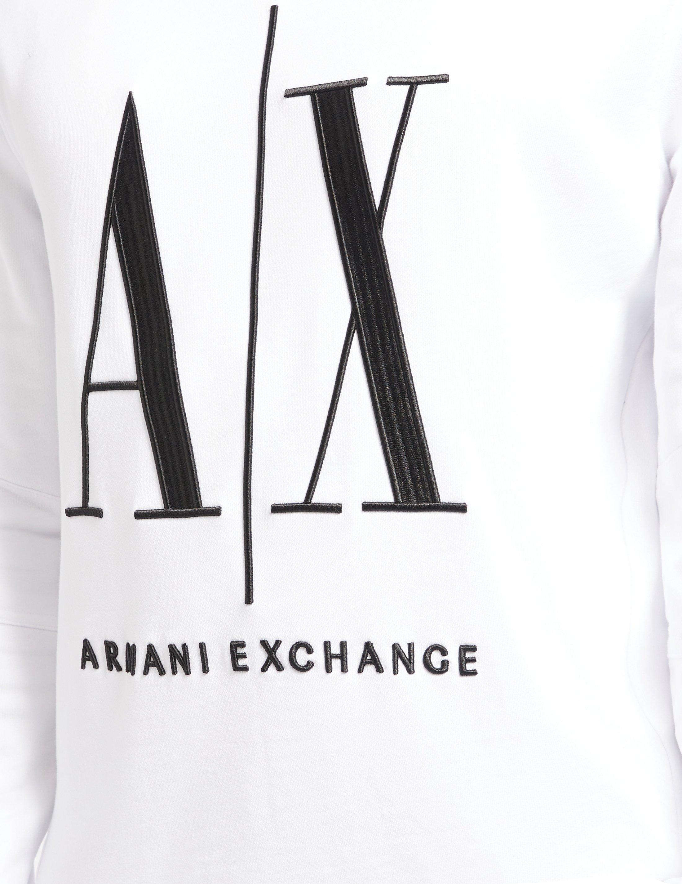 armani exchange white sweatshirt