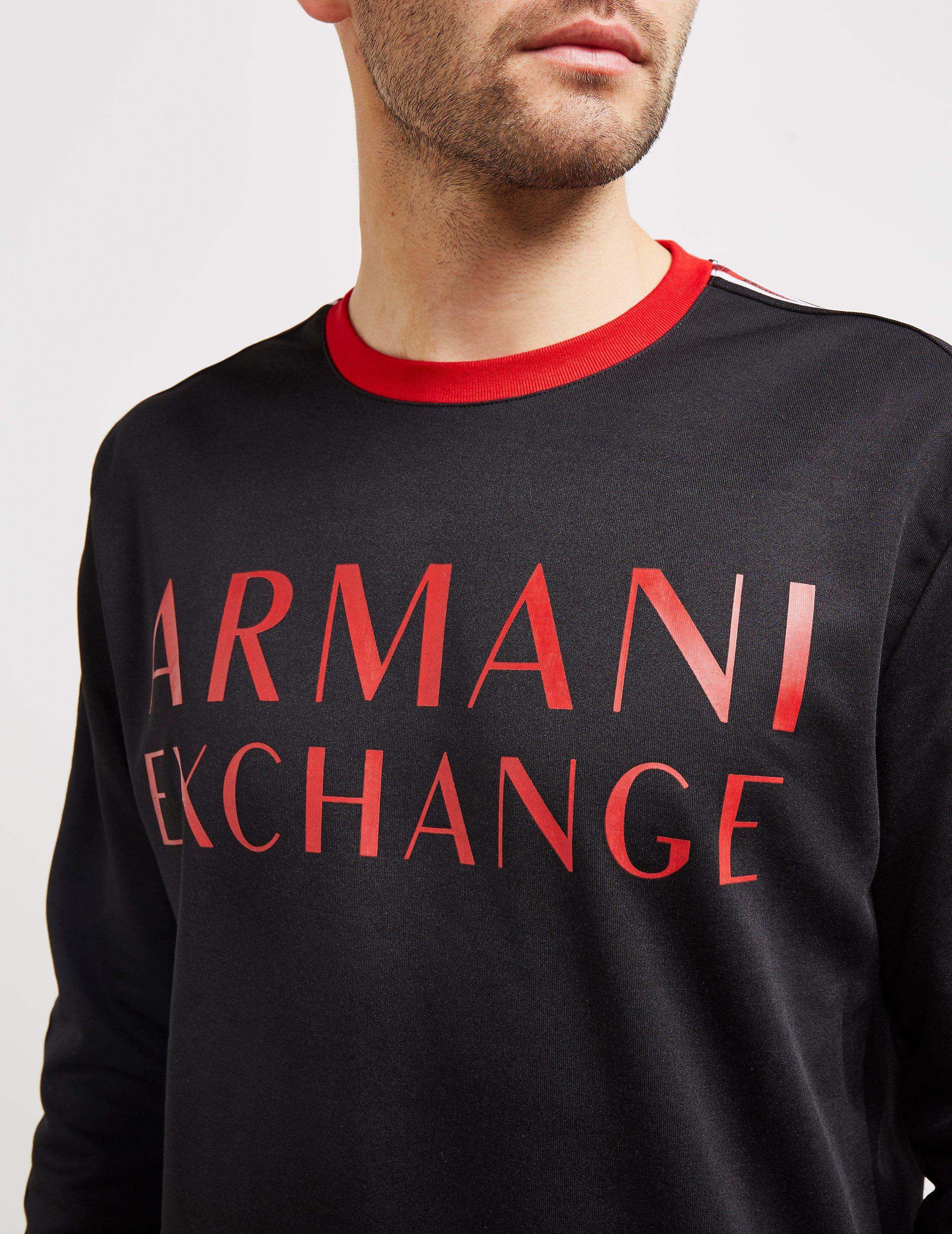armani exchange red sweatshirt