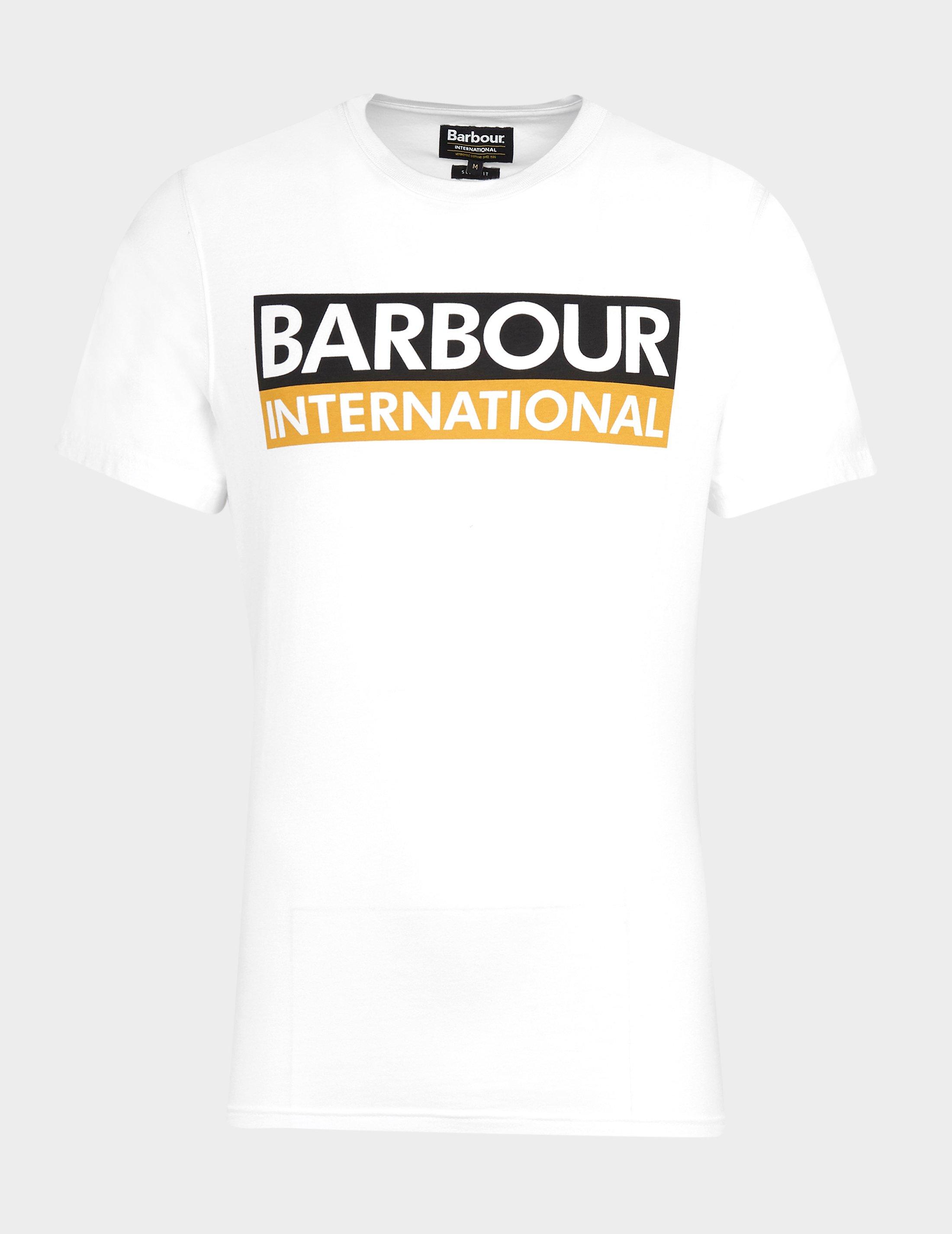 barbour t shirt with international logo