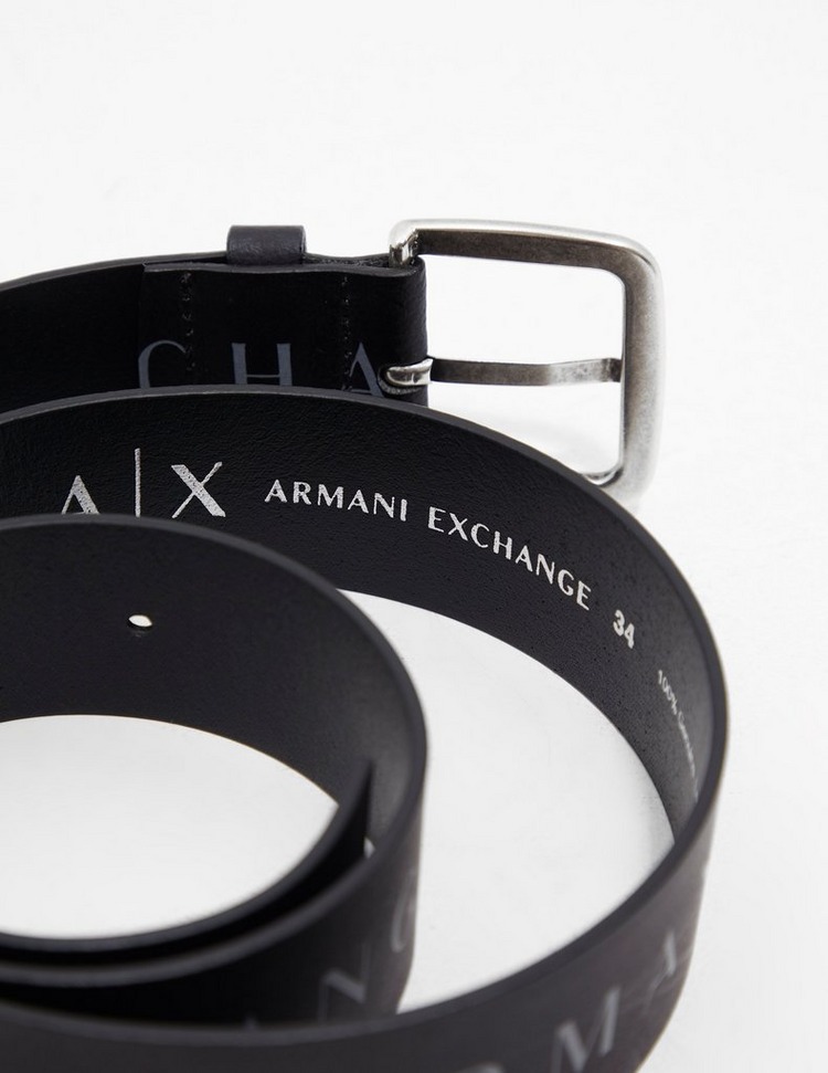 Armani Exchange Text Logo Belt
