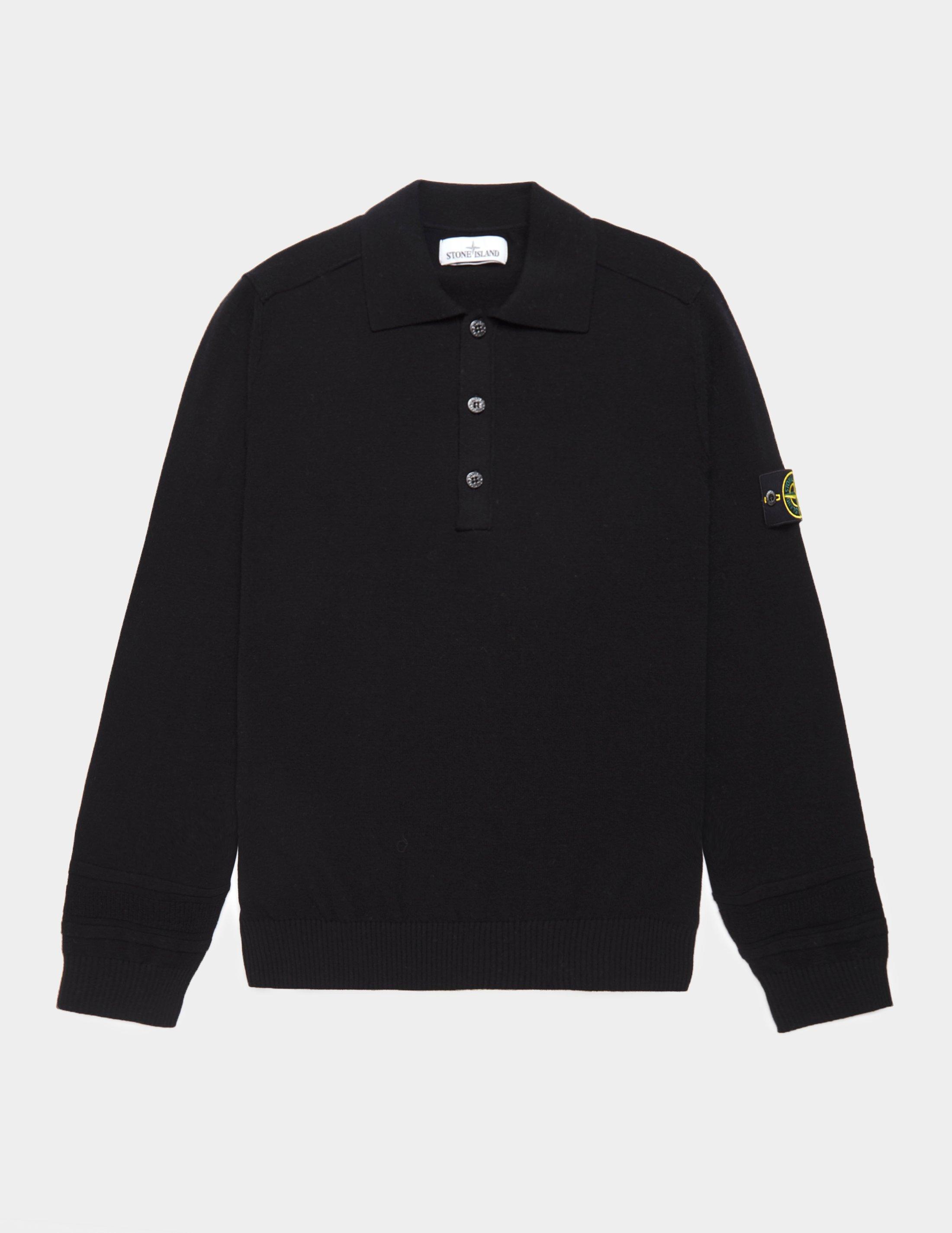 black stone island polo