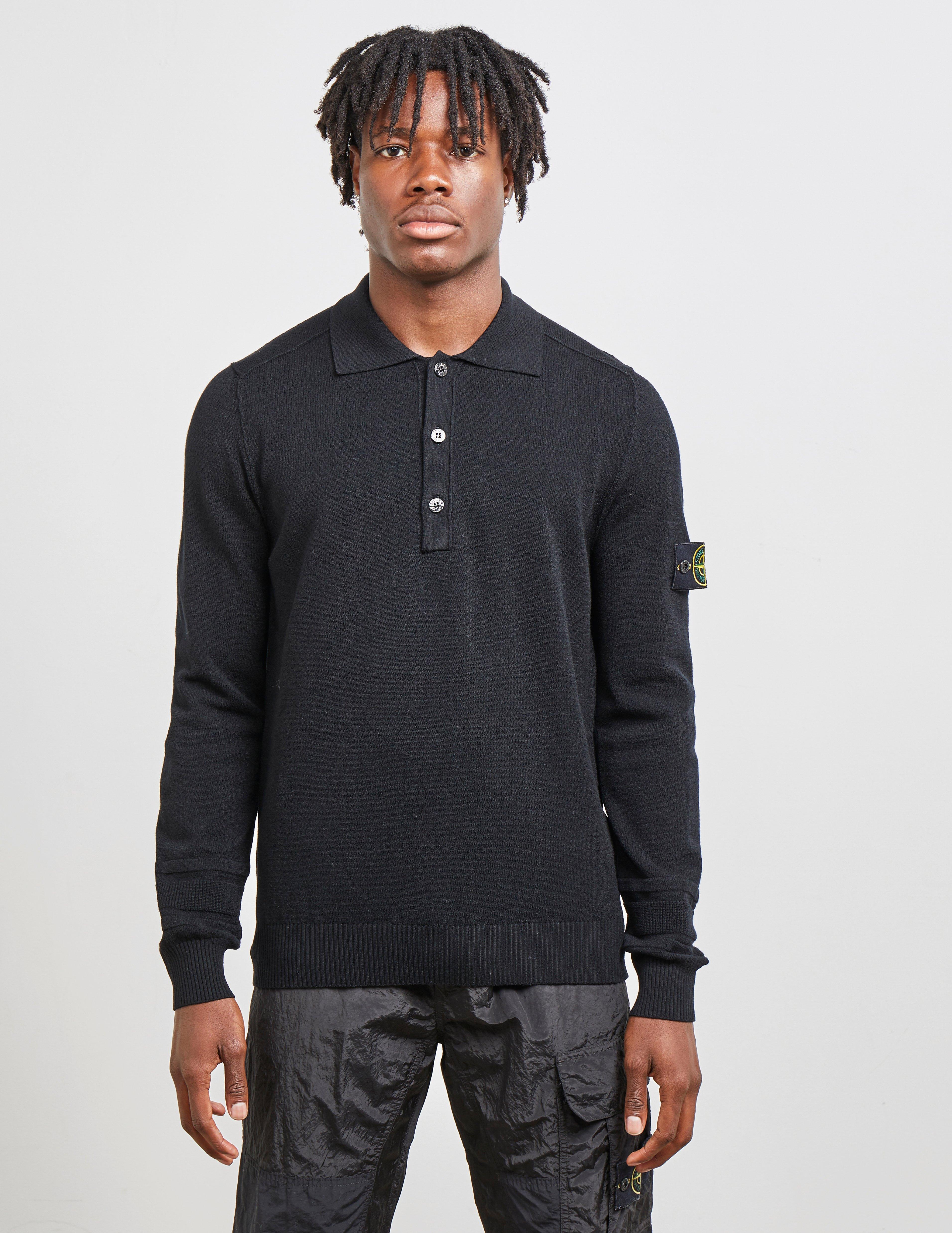 stone island long sleeve polo sale