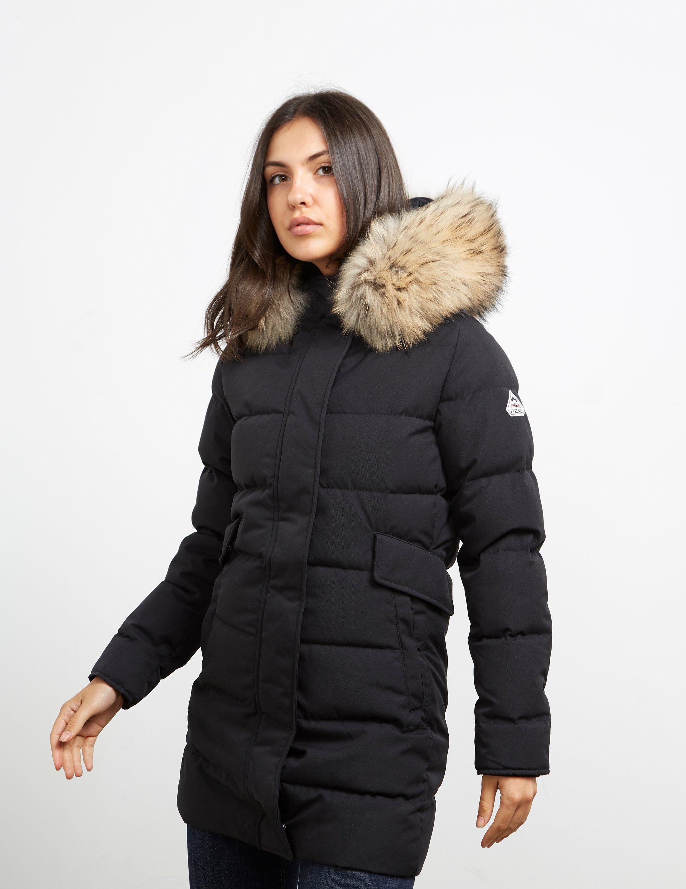 pyrenex coat with fur hood