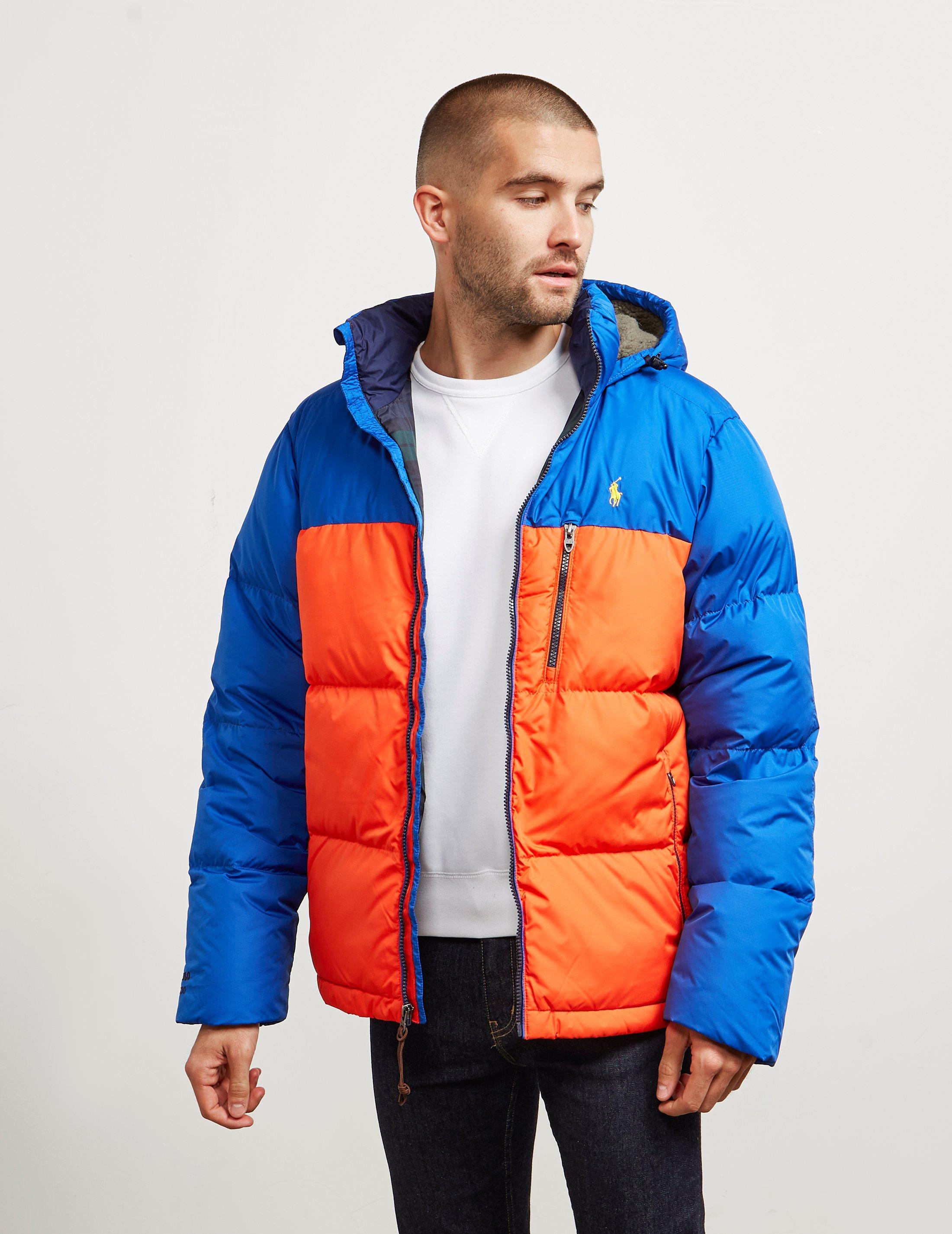 orange polo bubble jacket