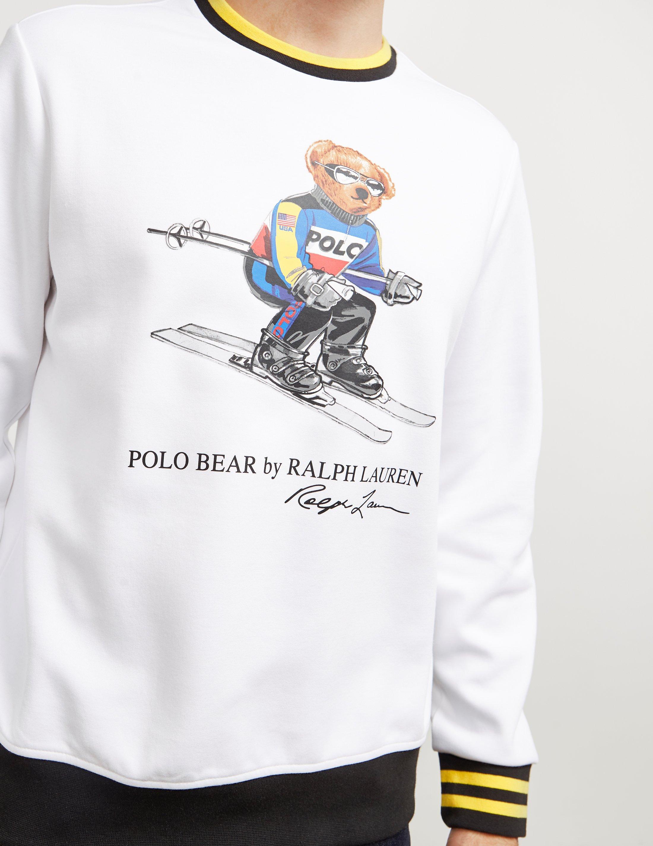 polo ski bear hoodie