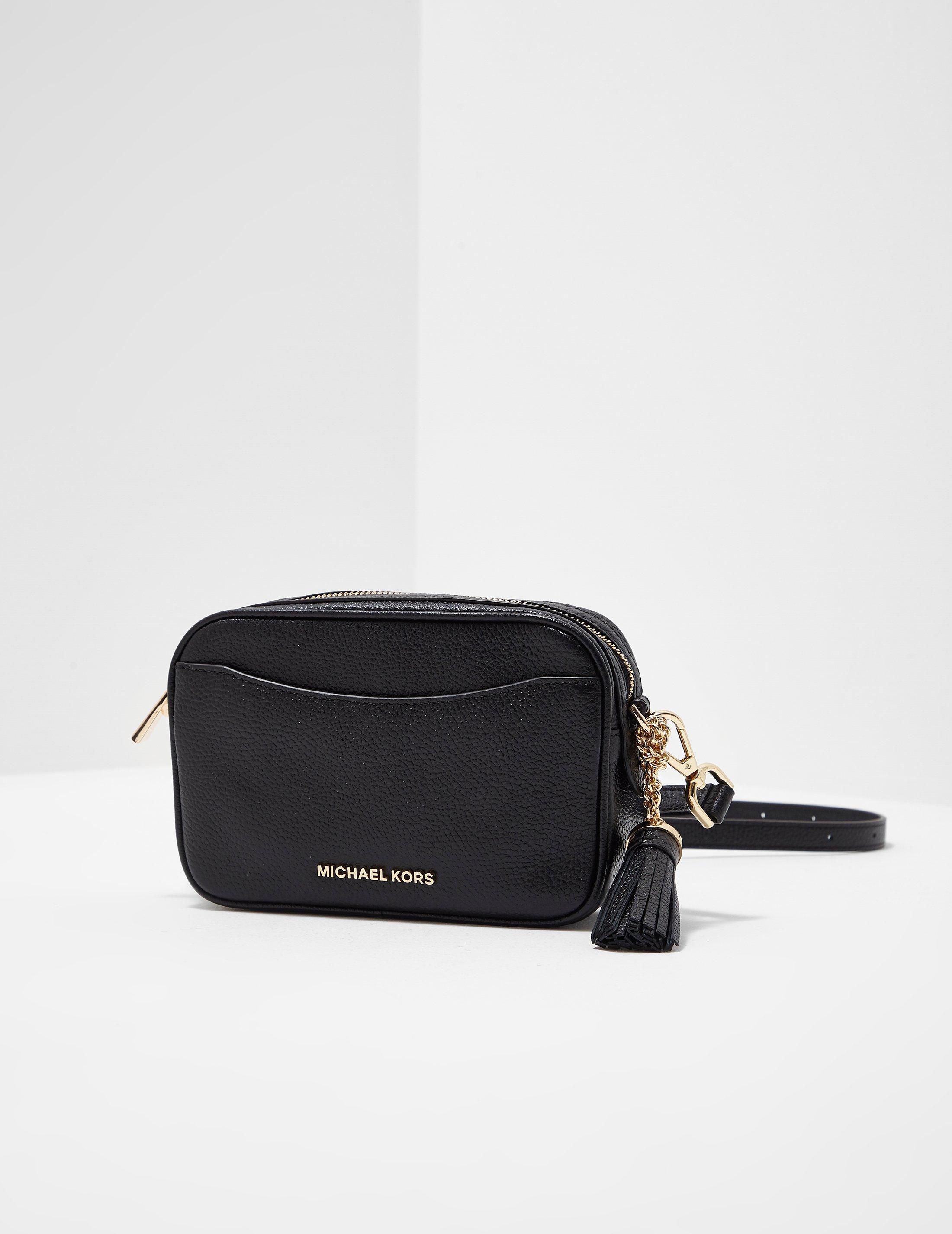 michael kors black and tan purse