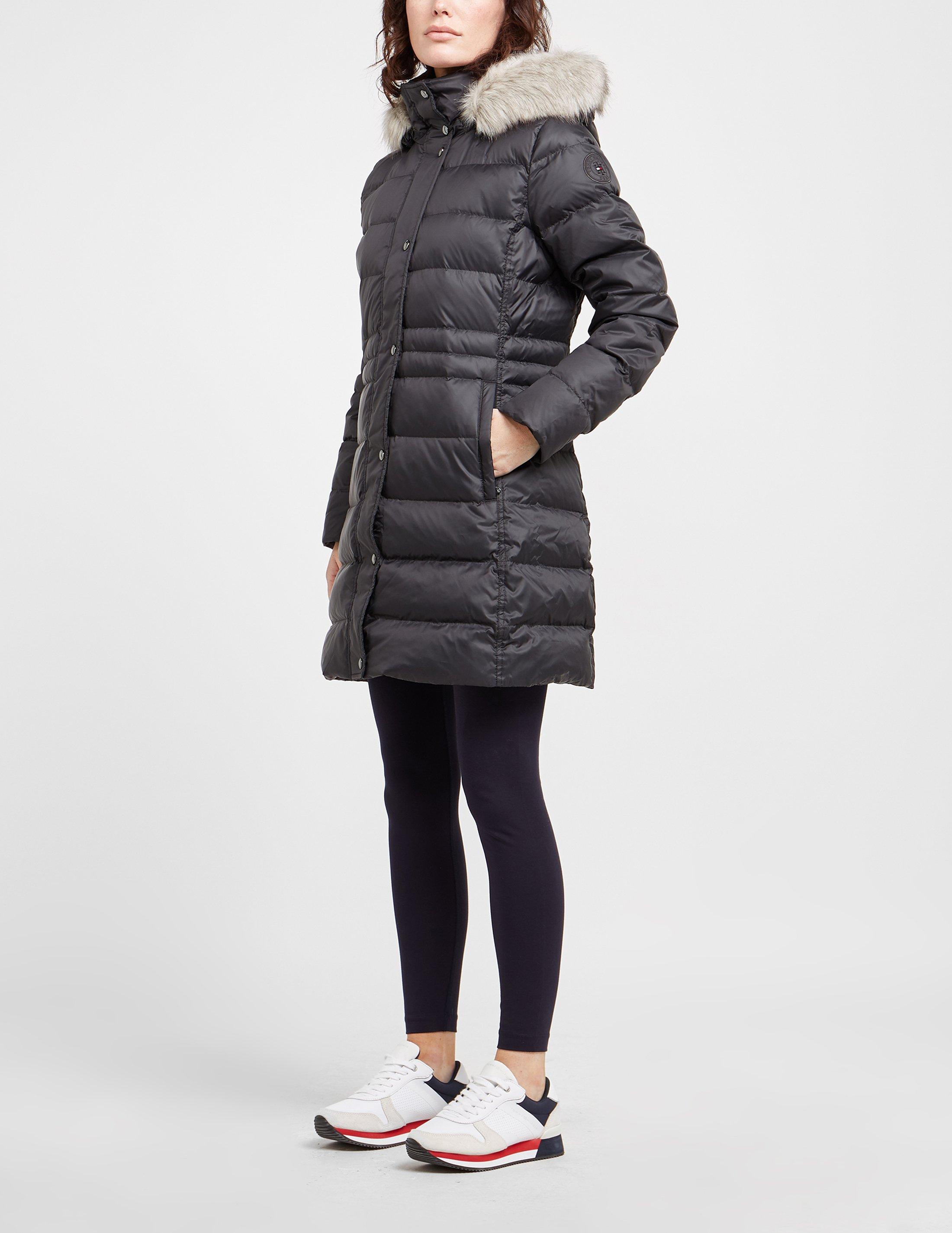 tommy hilfiger bubble coat black