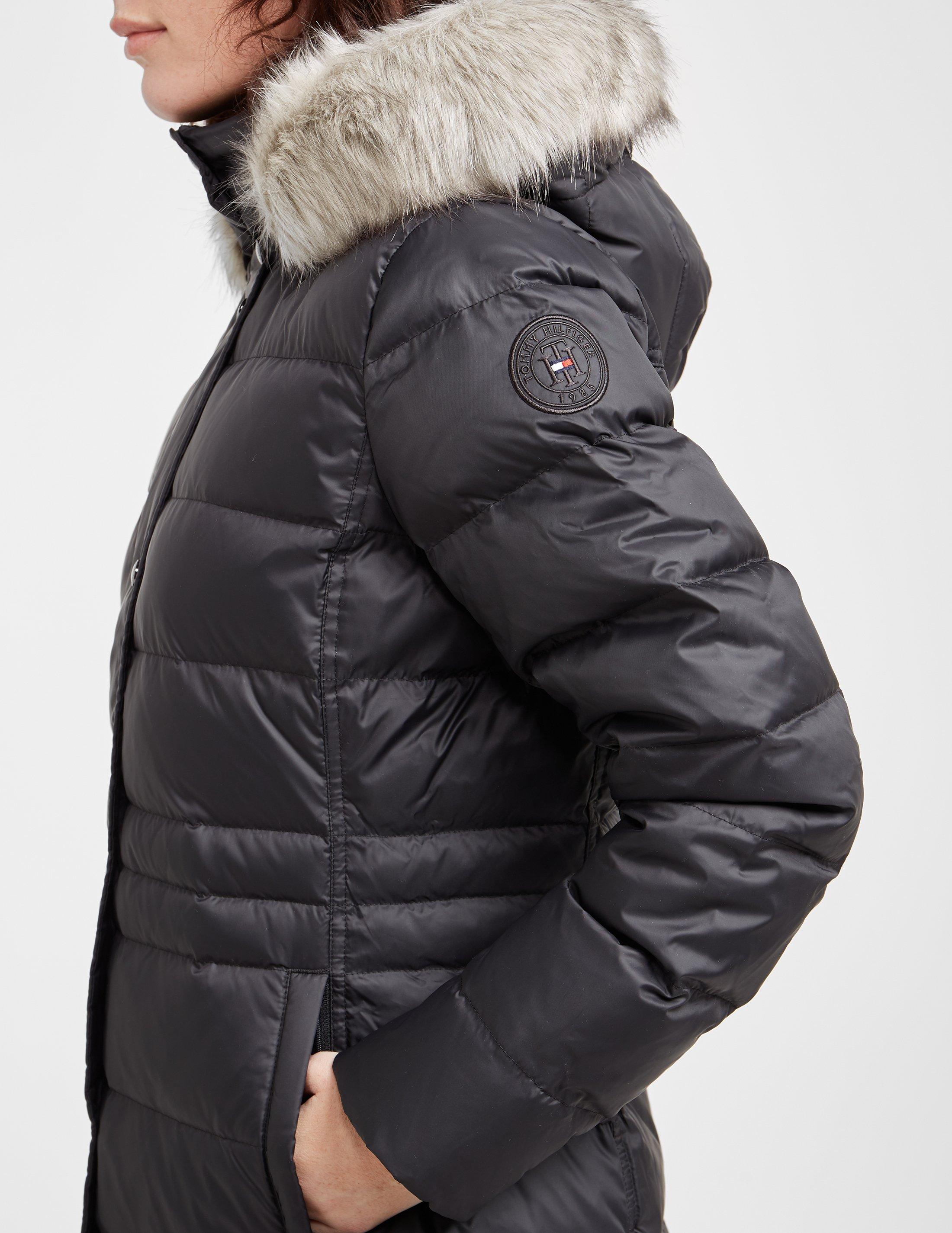 tommy hilfiger long padded coat