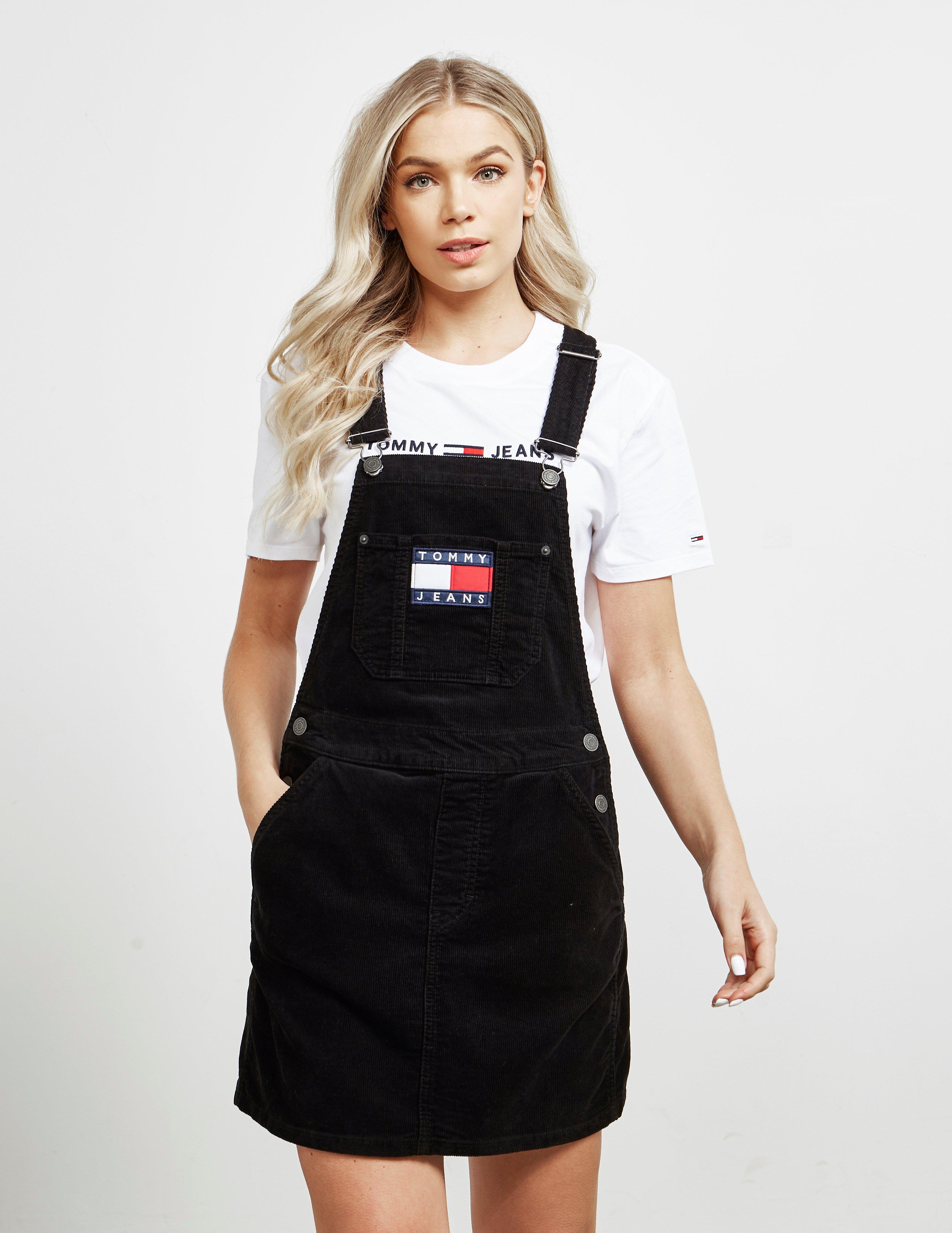 tommy jeans classic dungaree dress