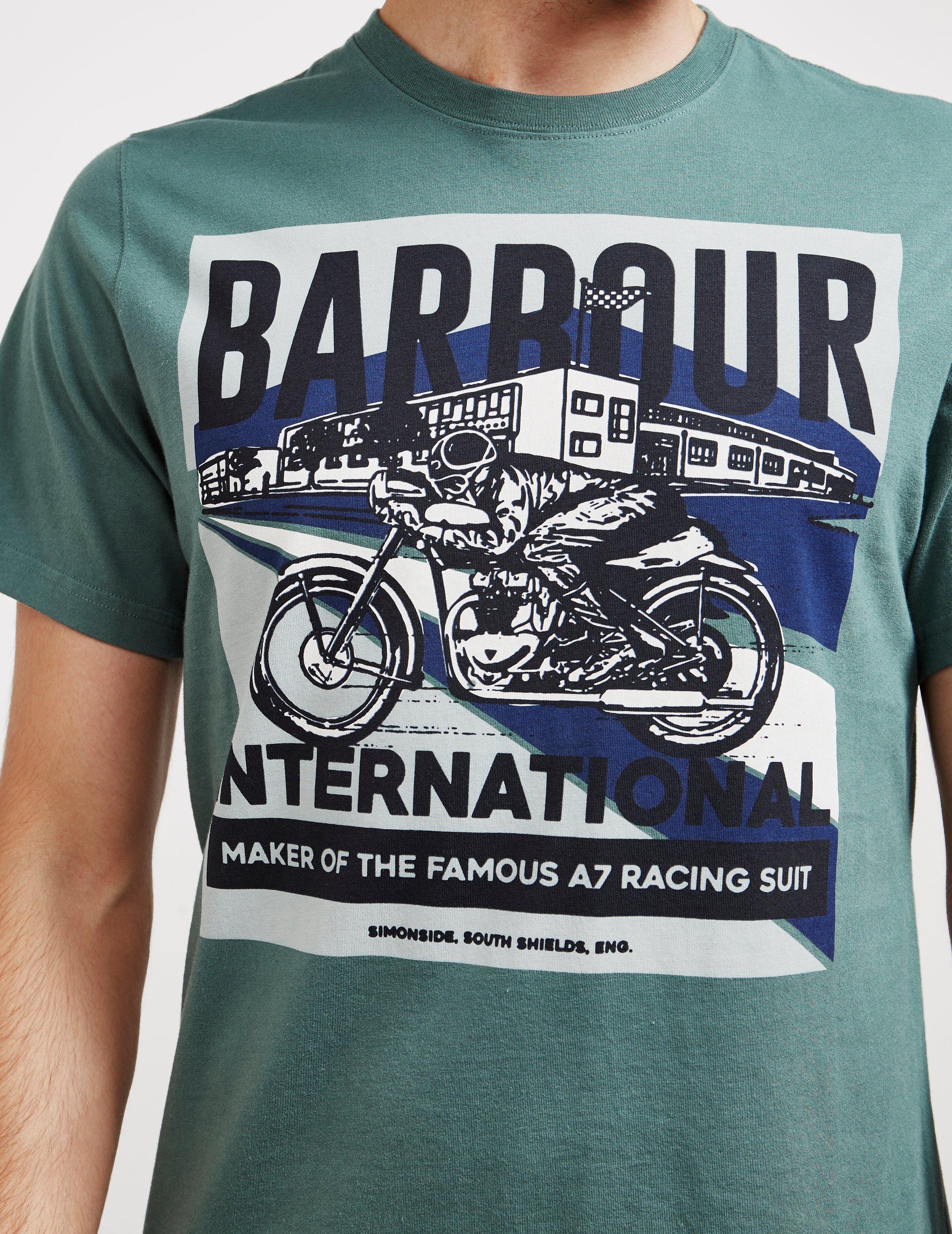 barbour international motorcycle t shirt