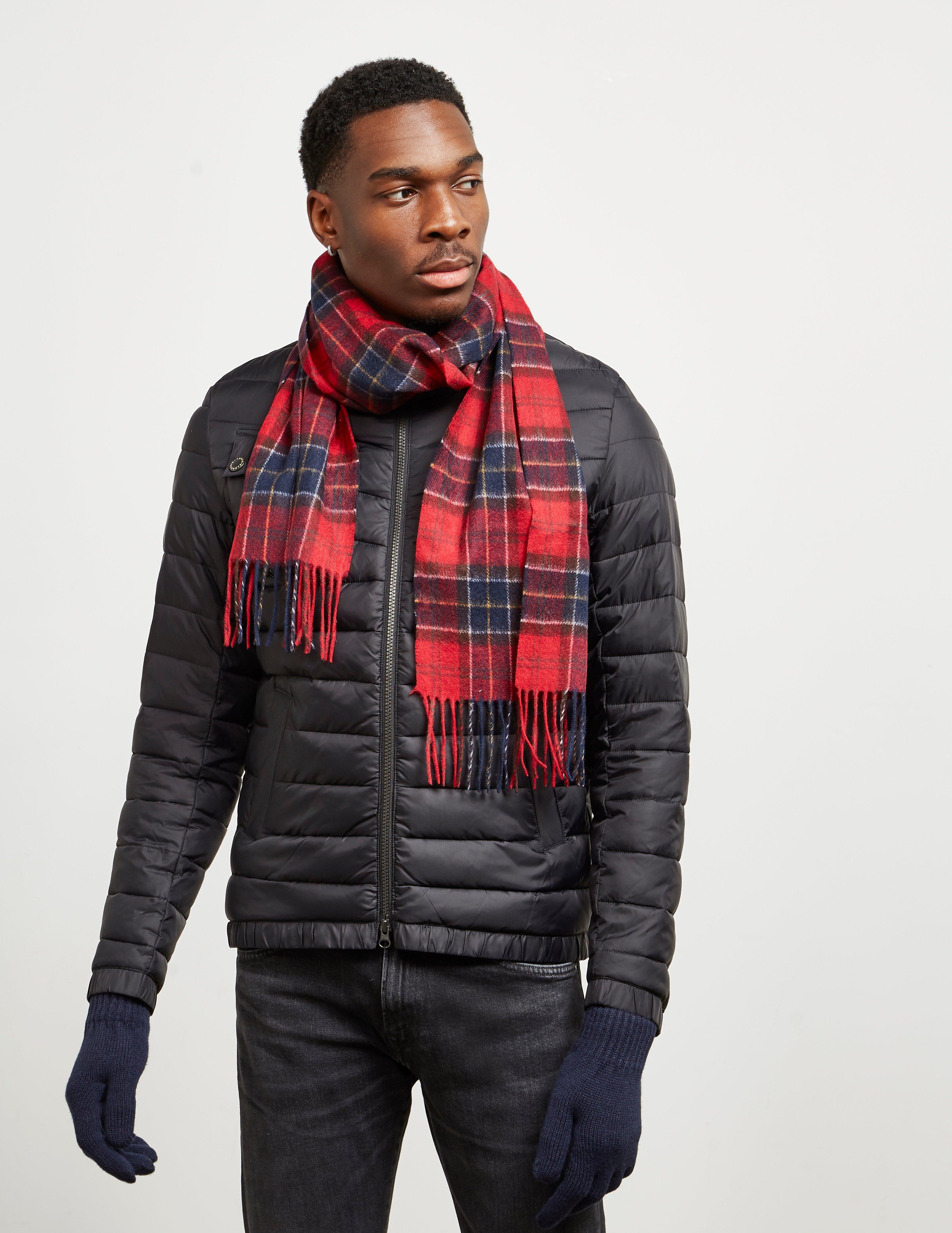 barbour mens scarf and glove gift box