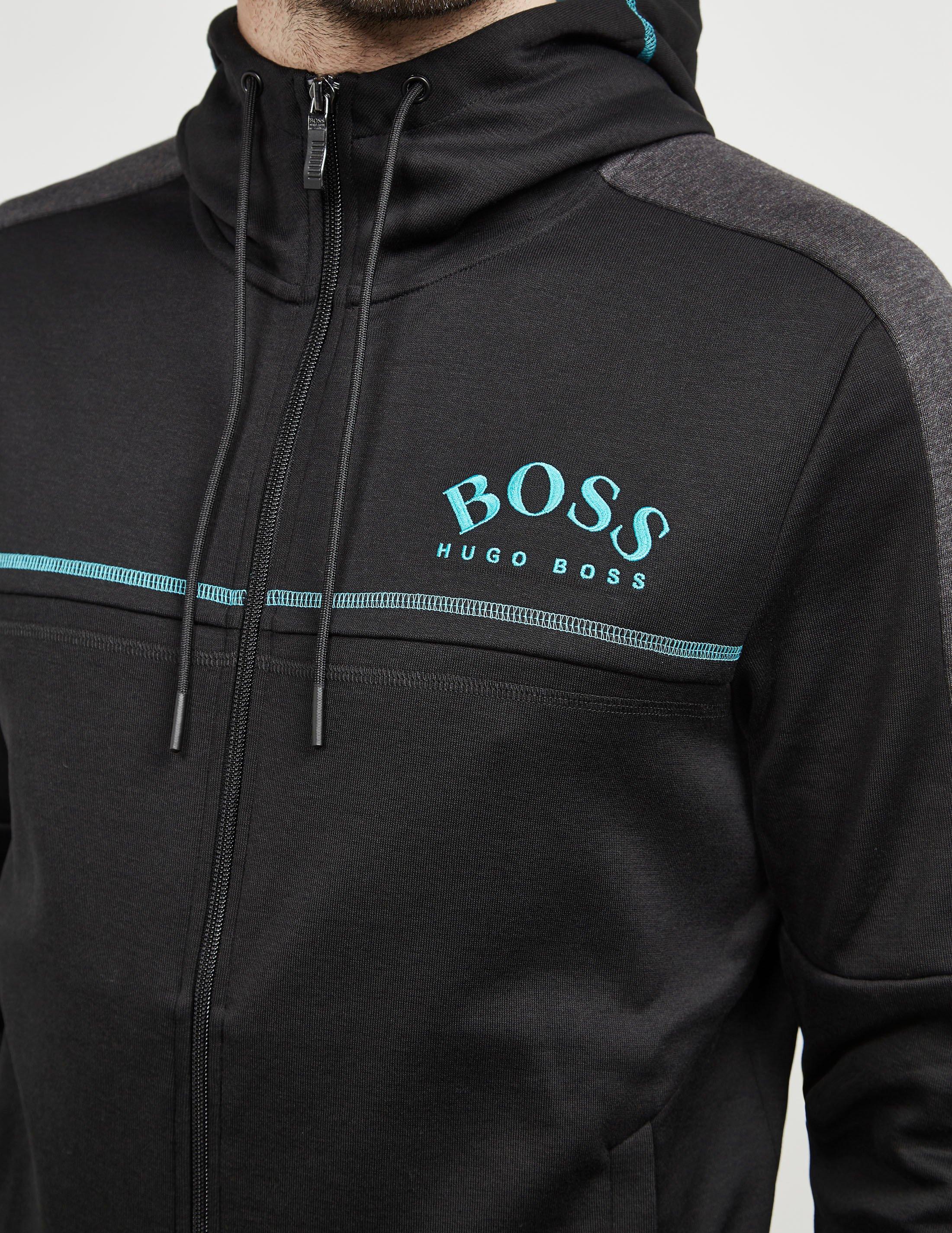 boss saggy full zip hoodie