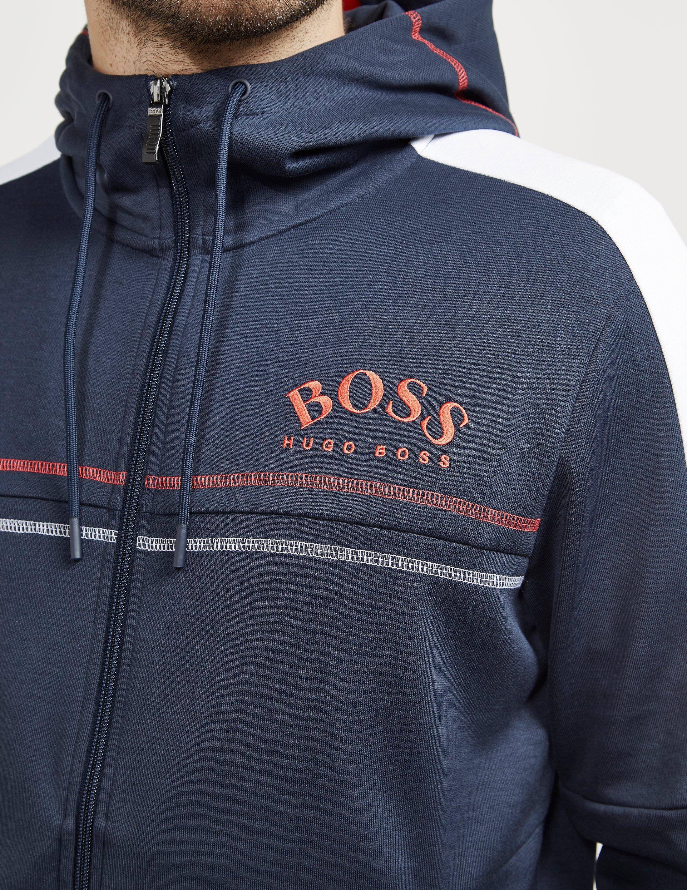 hugo boss saggy hoodie navy