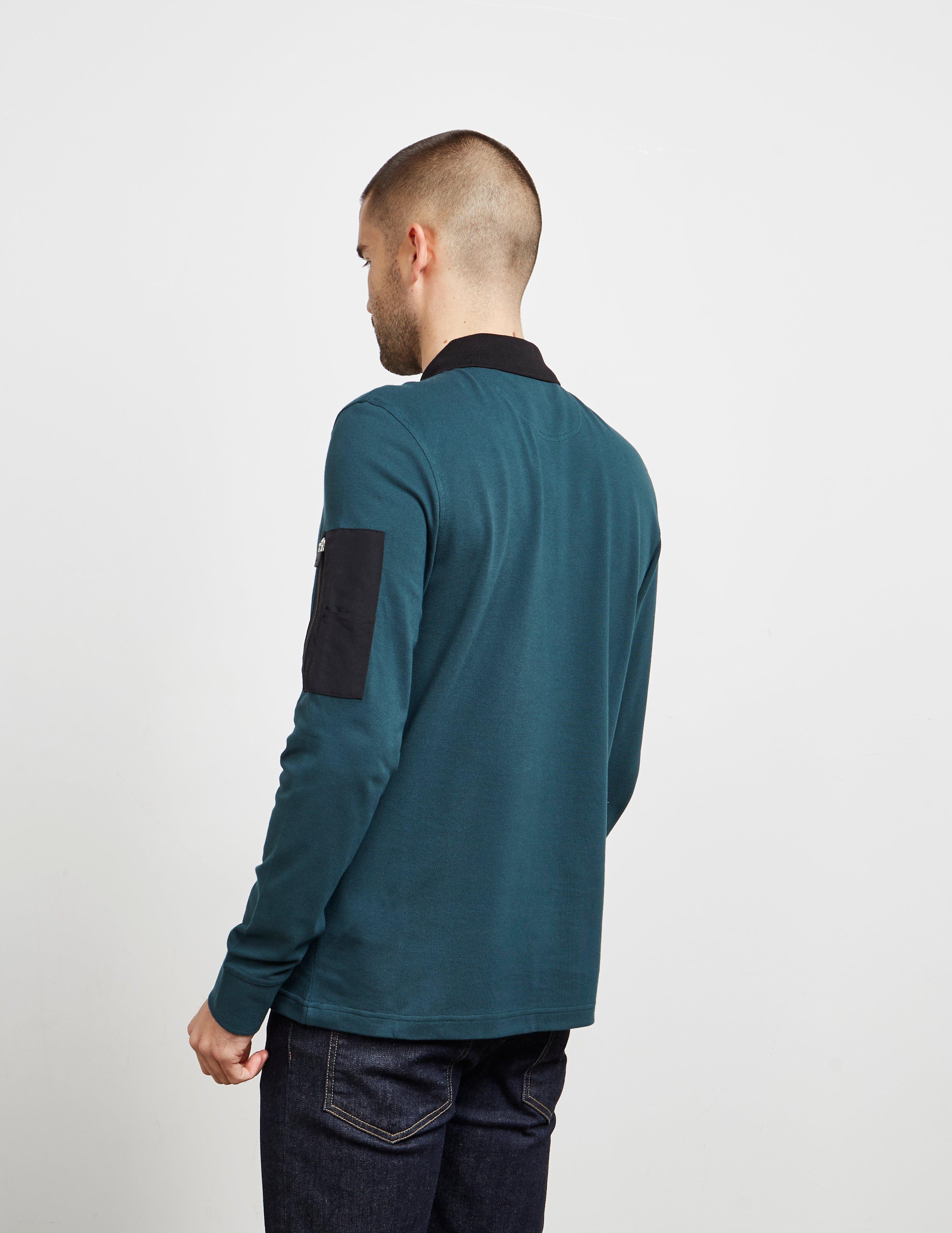 barbour international long sleeve polo shirt