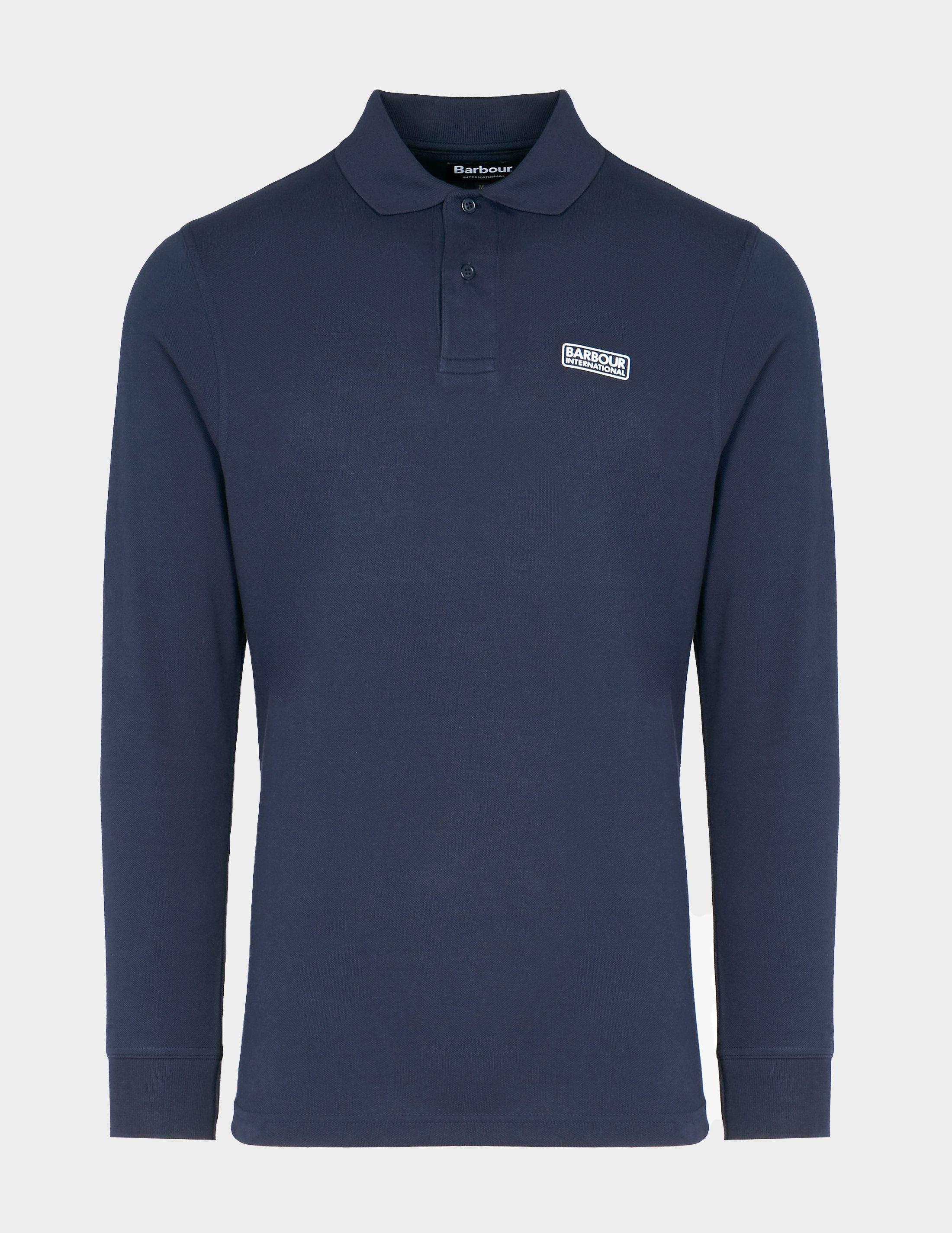 barbour long sleeve polo