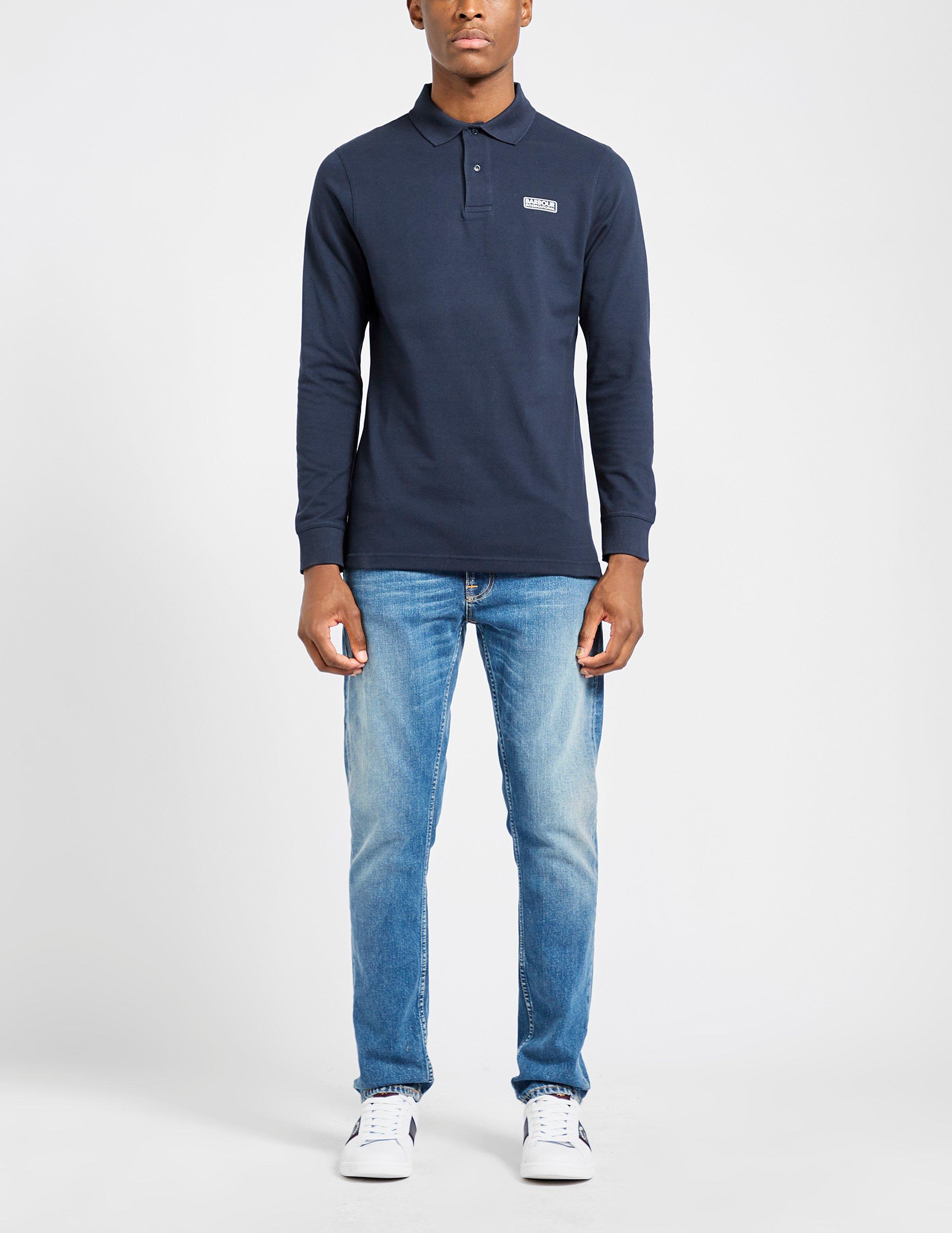 long sleeve barbour polo