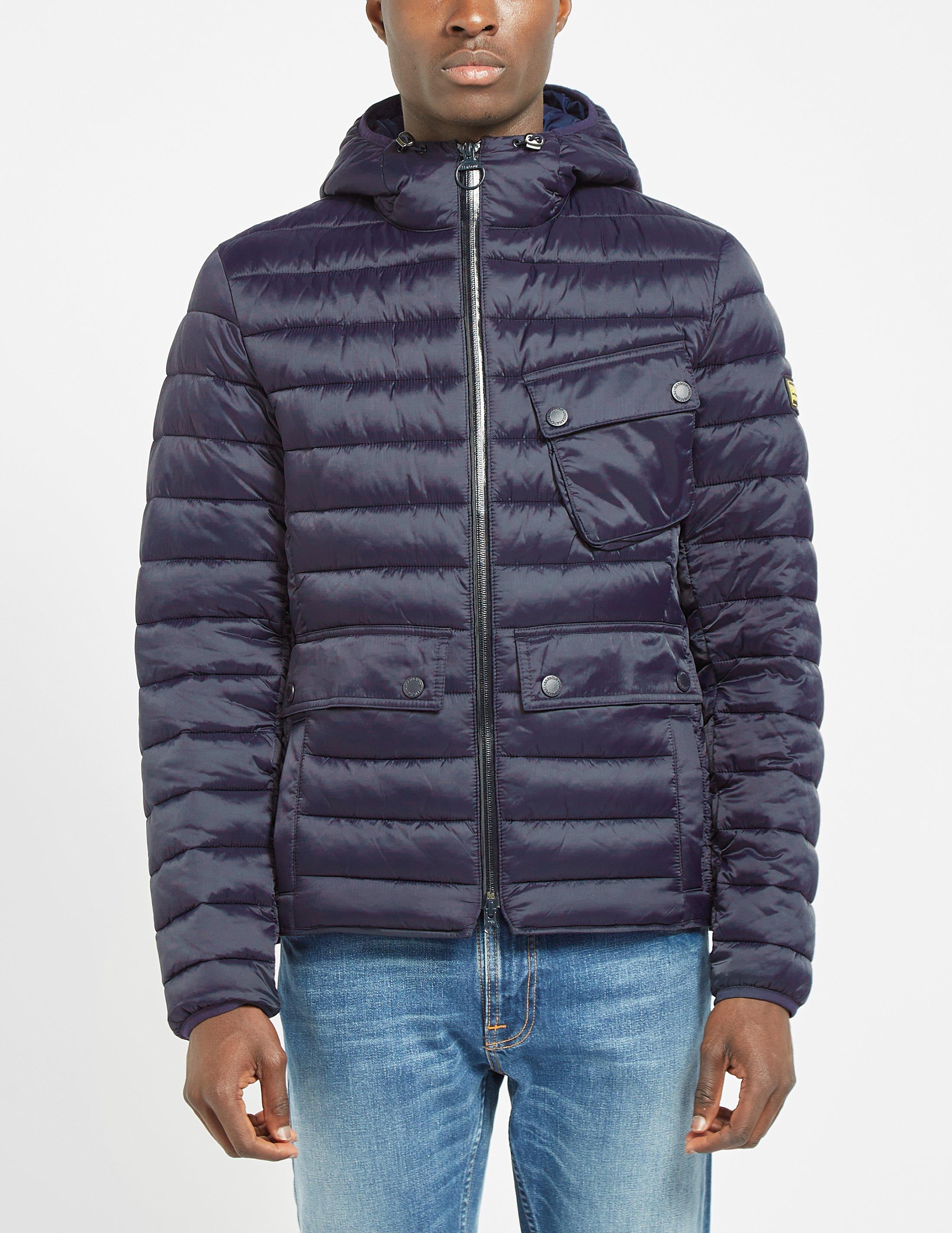 barbour international ouston hood padded jacket