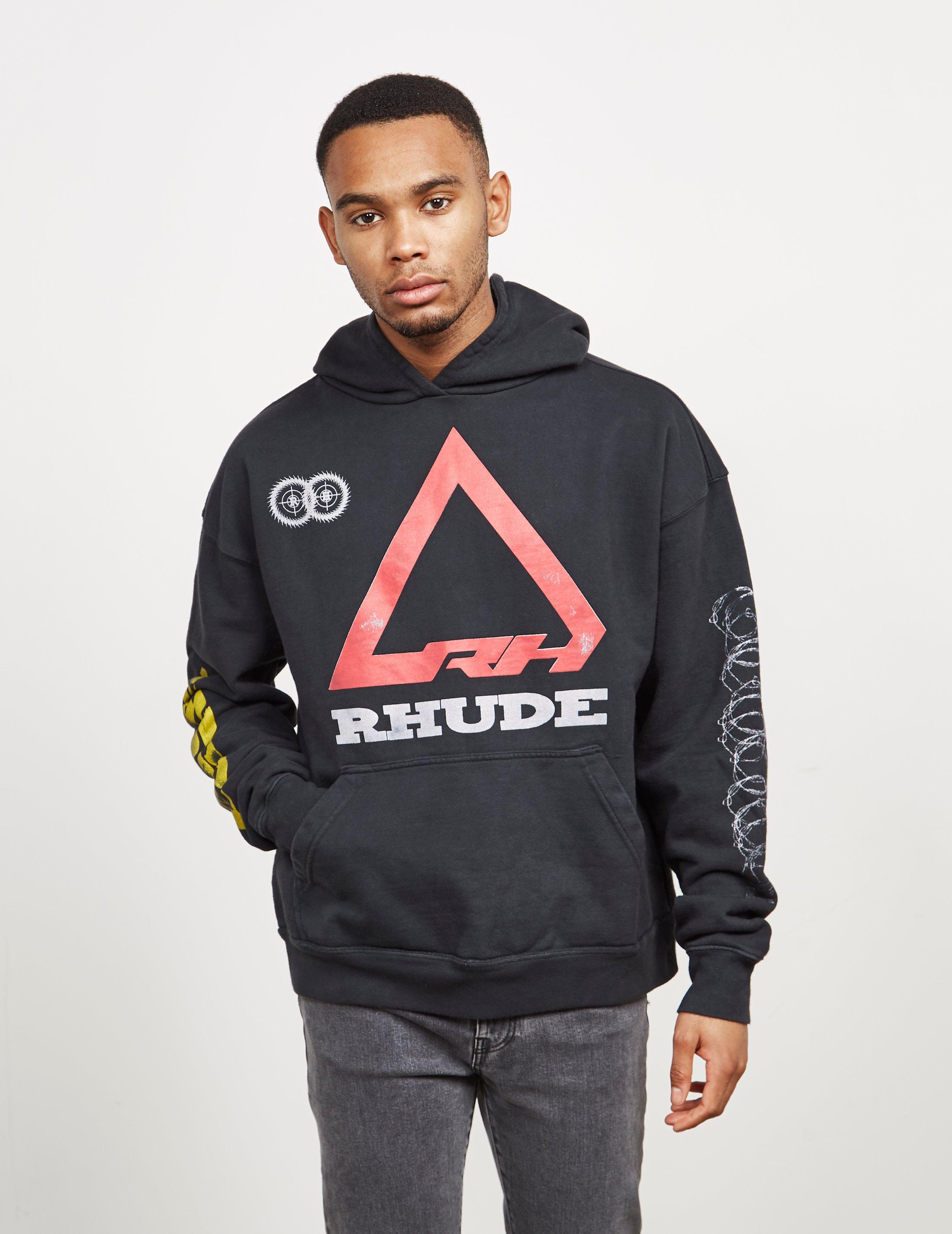 rhude skull hoodie