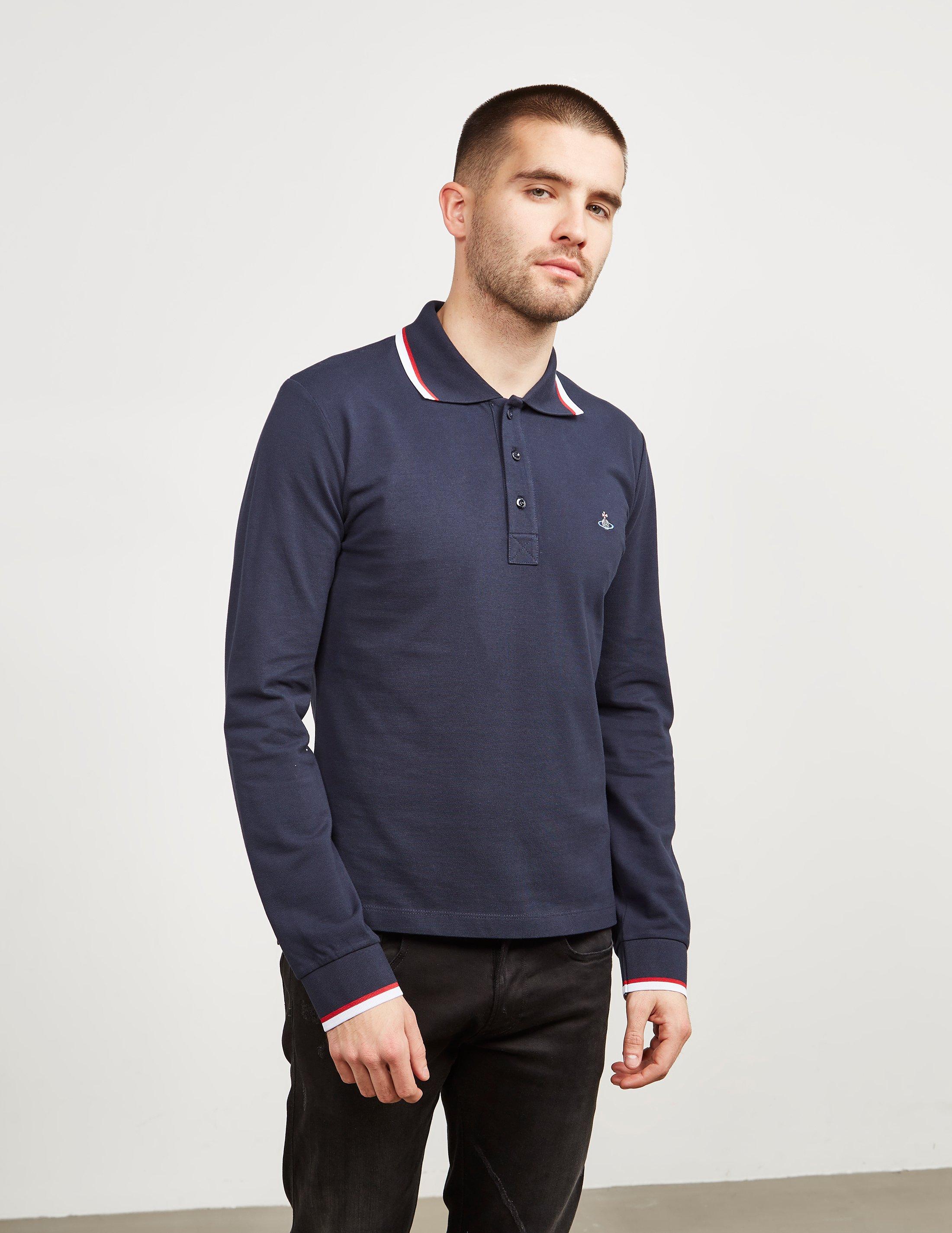 vivienne westwood black long sleeve polo