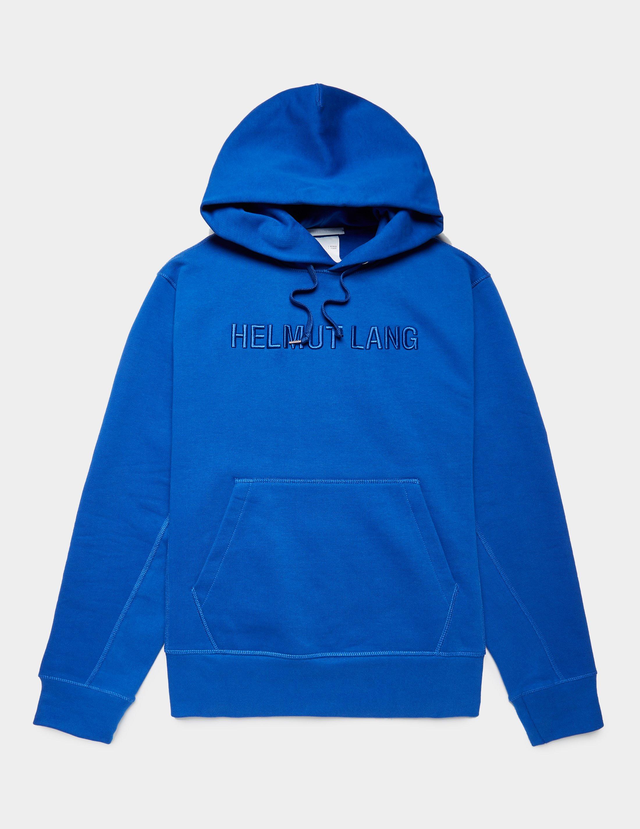 helmut lang logo hoodie