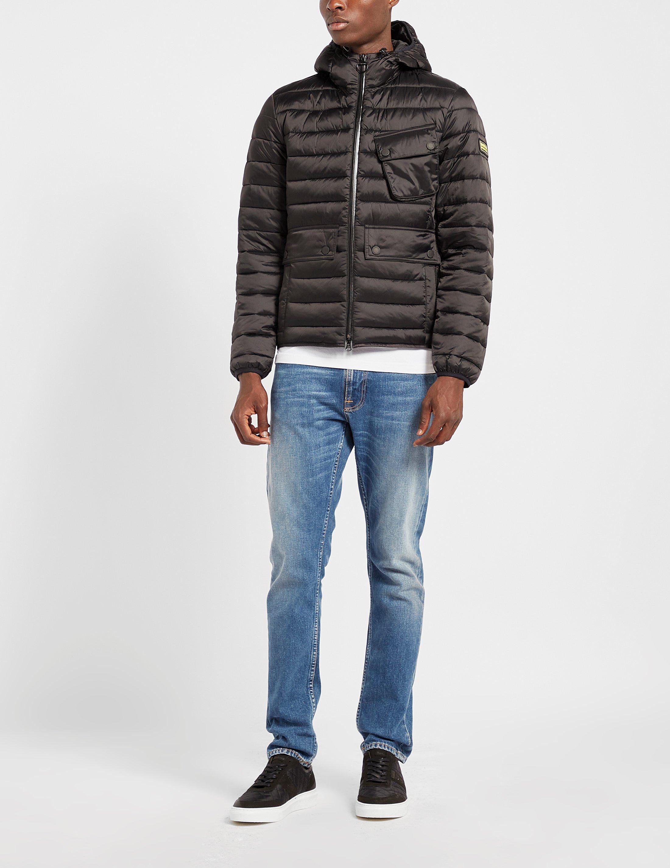 barbour ouston jacket black