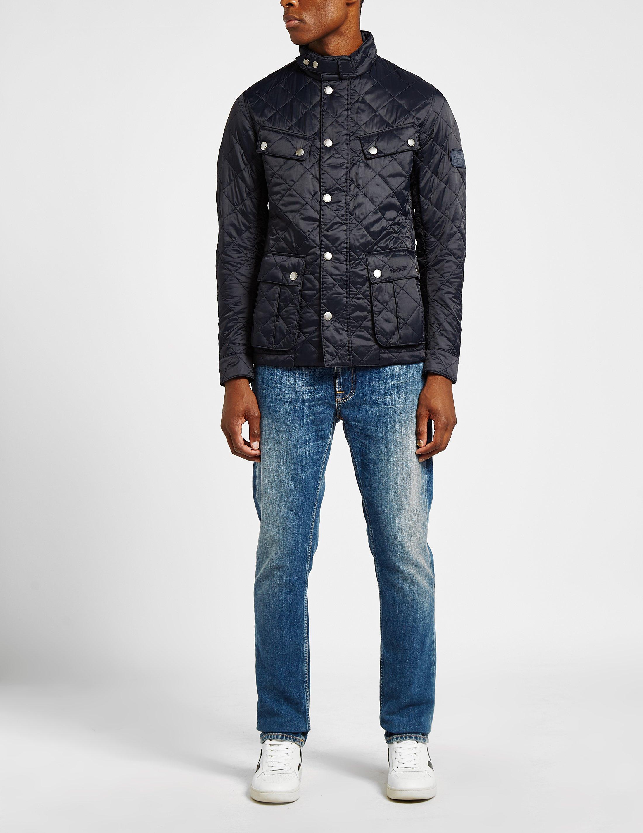 barbour international ariel quilted jacket navy