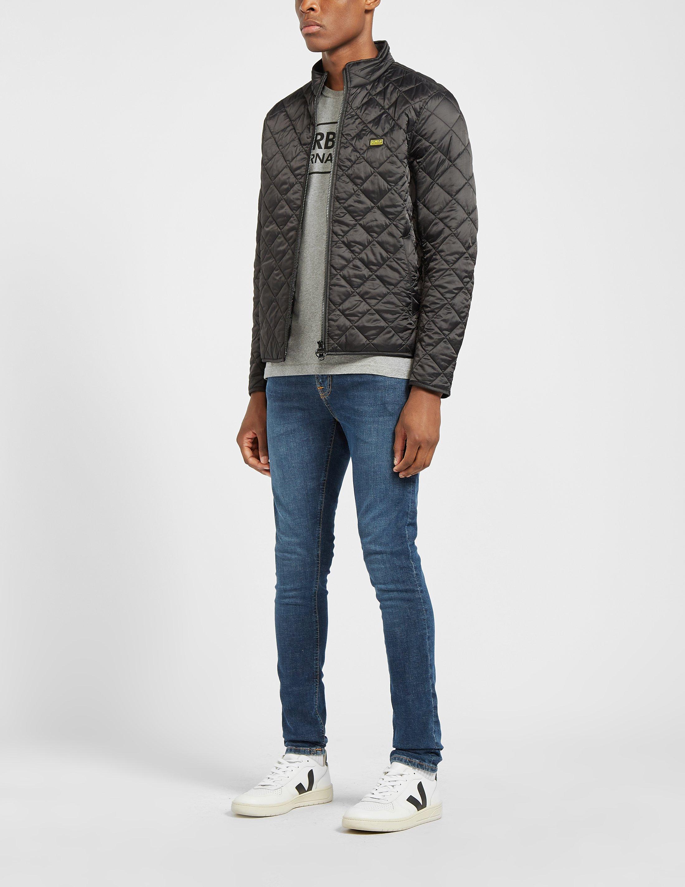 barbour international gear quilted jacket